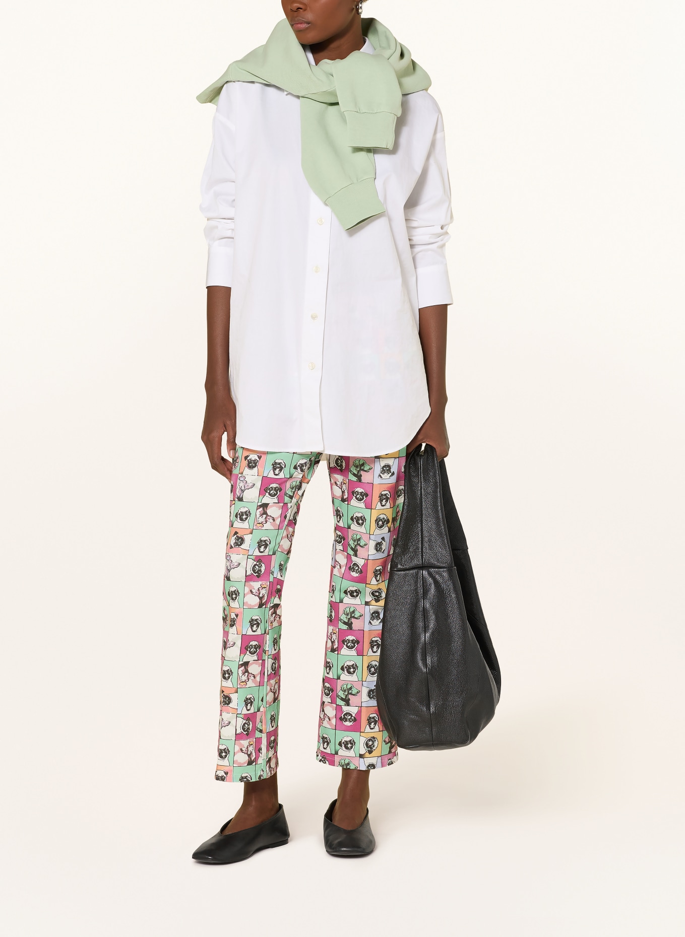 MAC Flared Jeans DREAM KICK: 902B pug print