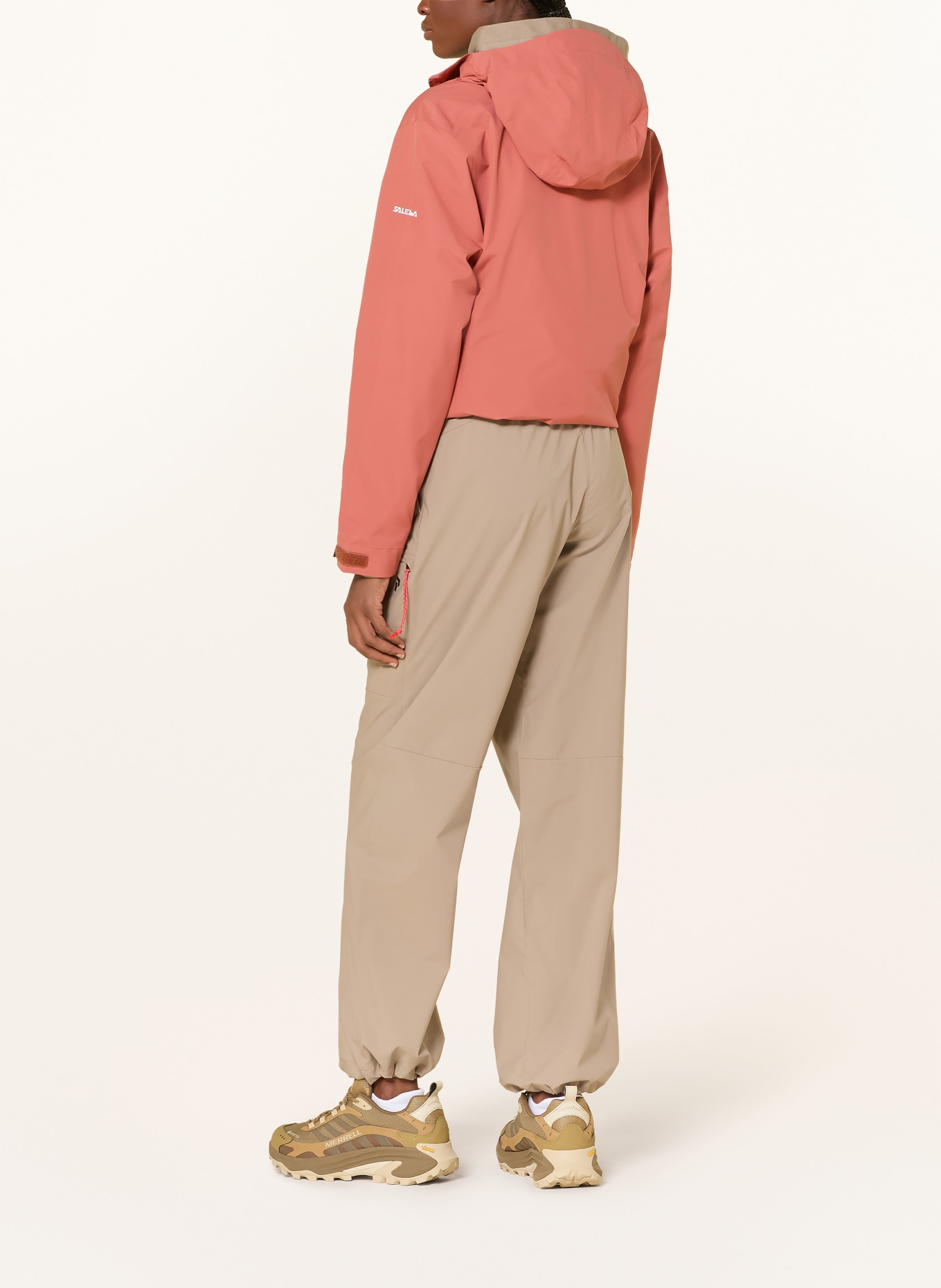 SALEWA Hardshellová bunda PUEZ 2.5L PTX: SVĚTLE ČERVENÁ