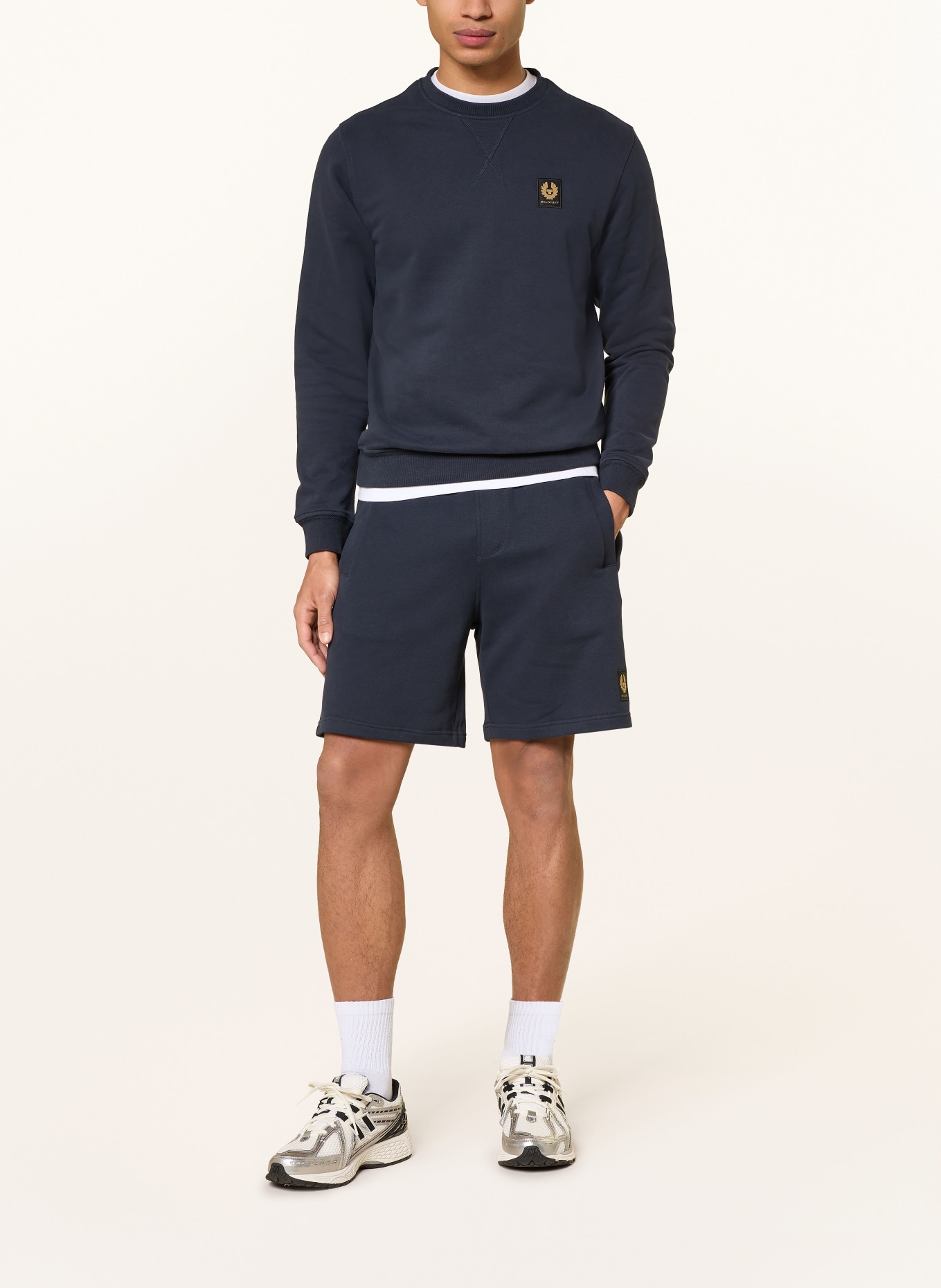 BELSTAFF Sweatshorts: DONKERBLAUW