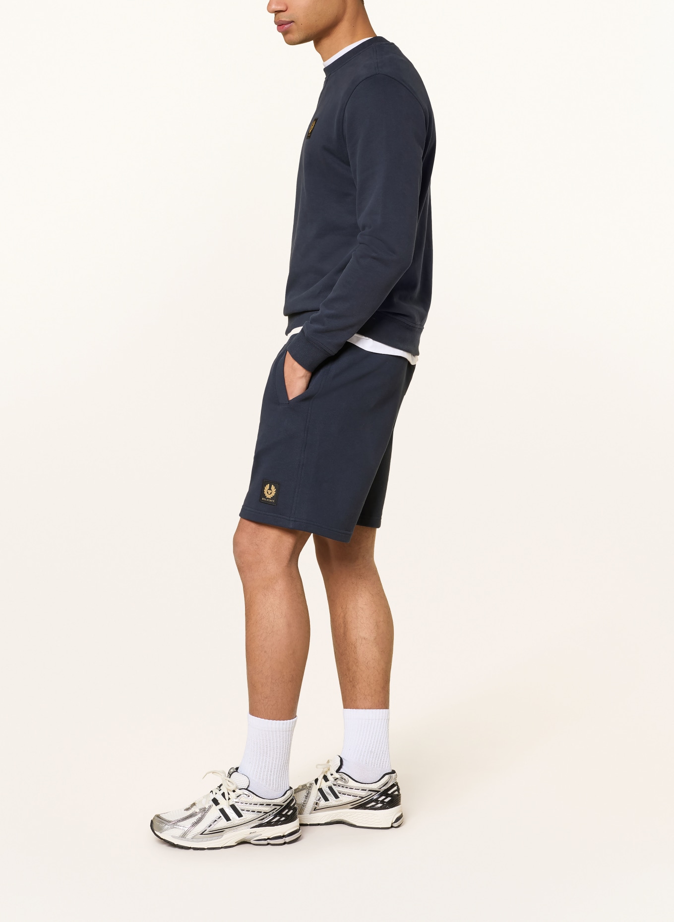 BELSTAFF Sweatshorts: DONKERBLAUW