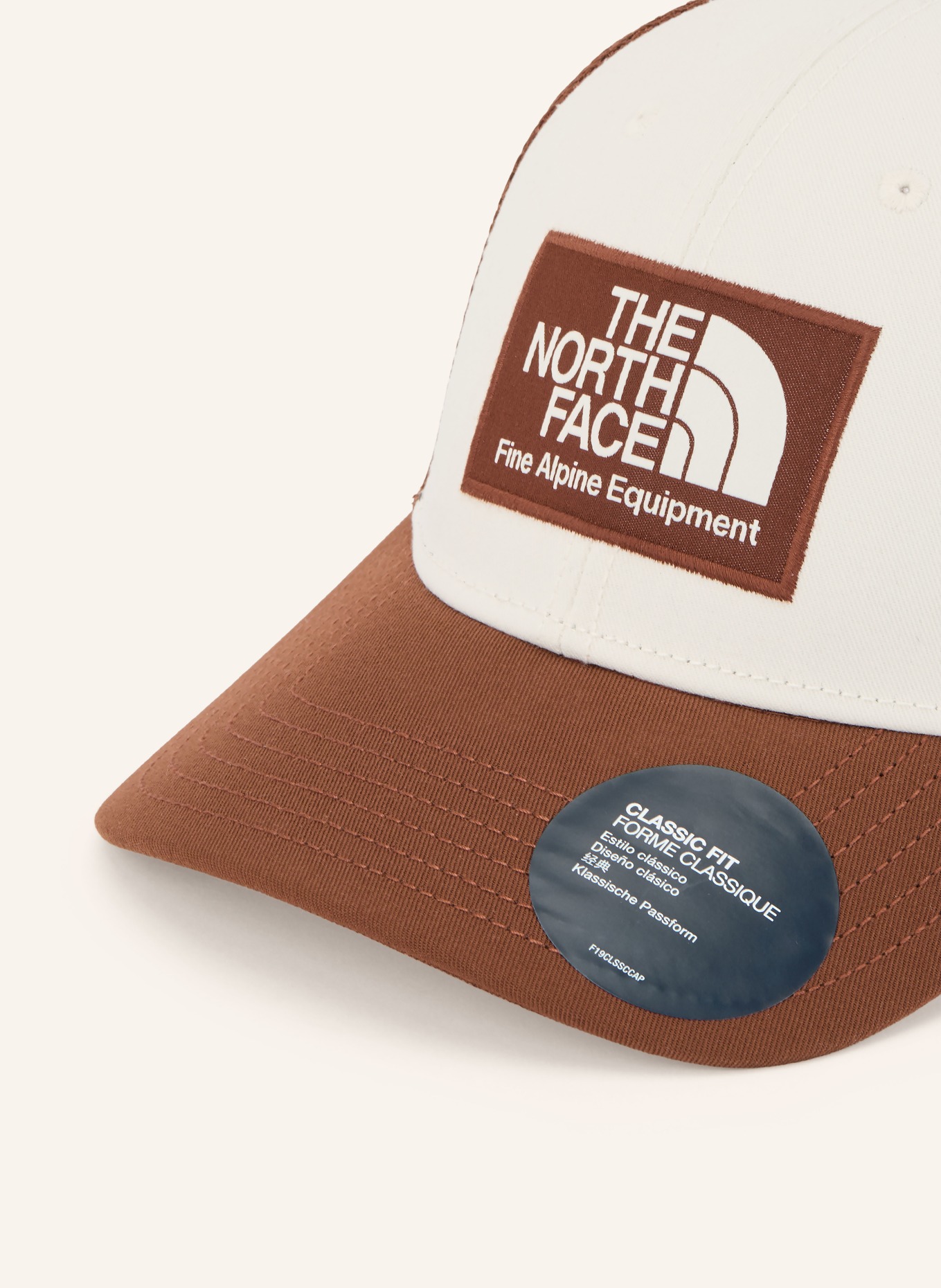 THE NORTH FACE Kšiltovka TRUCKER: TMAVĚ HNĚDÁ / KRÉMOVÁ