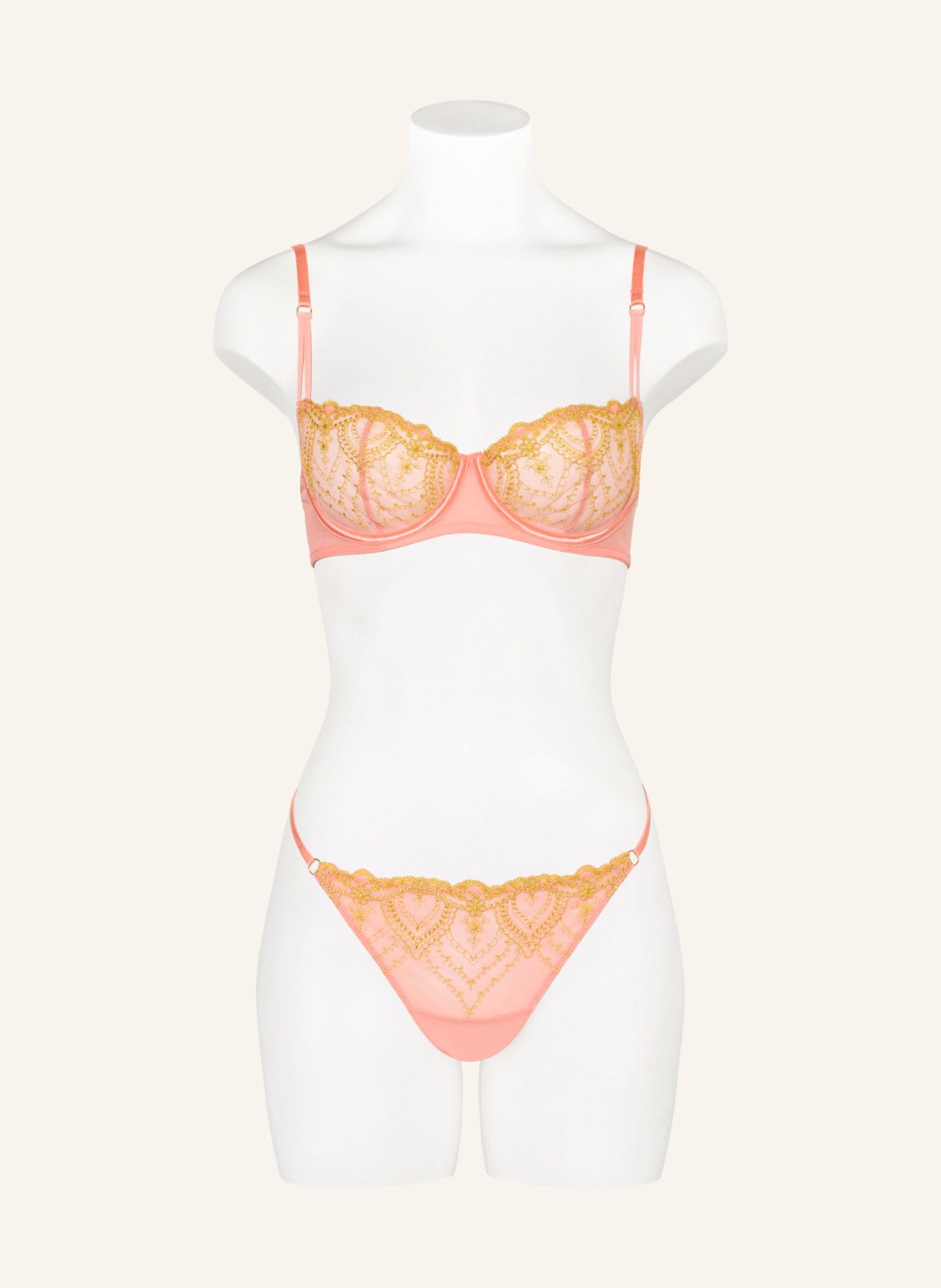 mey Thong series MYSTERIOUS: SALMON / DARK YELLOW