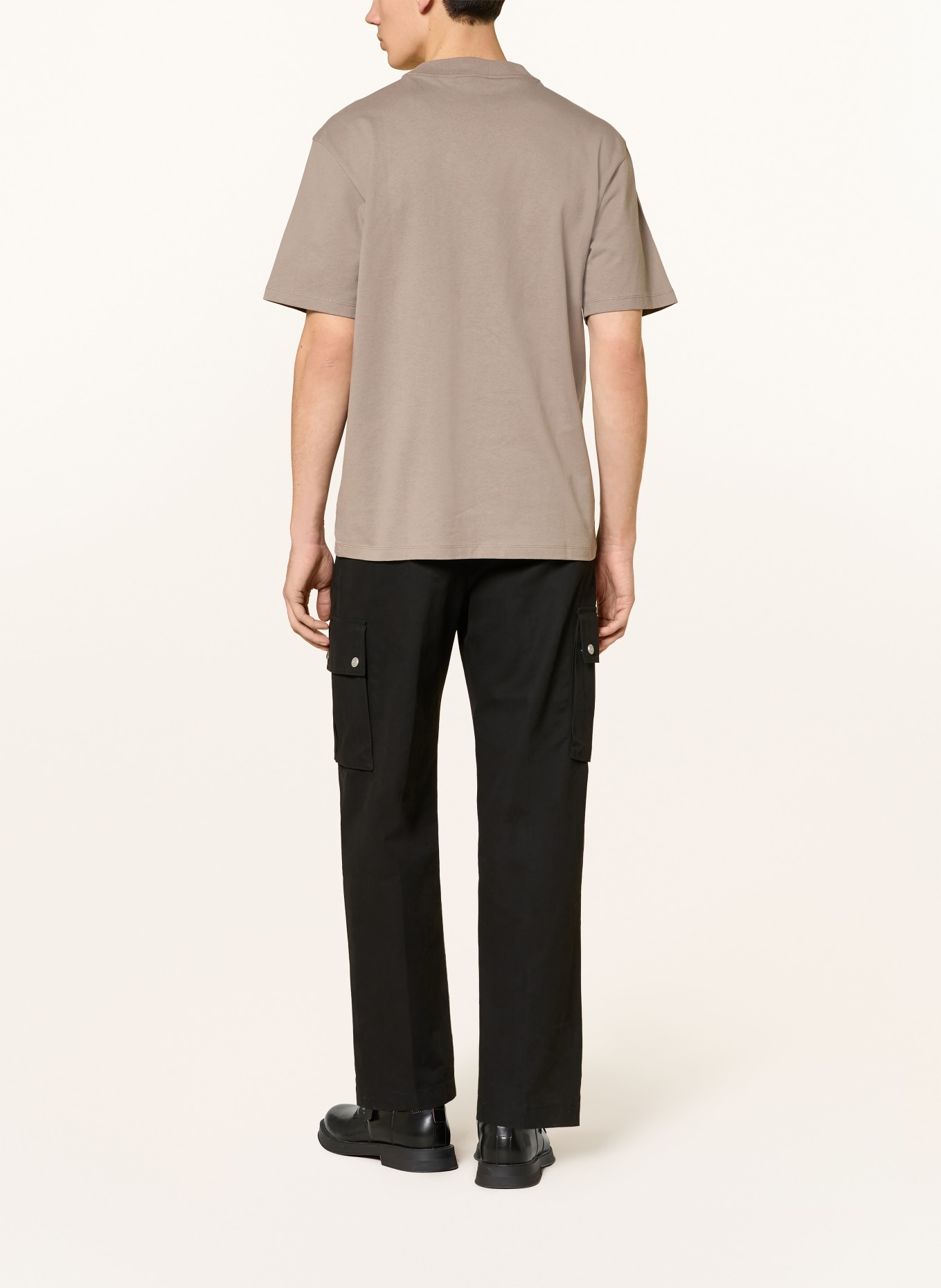 HUGO T-Shirt DAPOLINO: TAUPE
