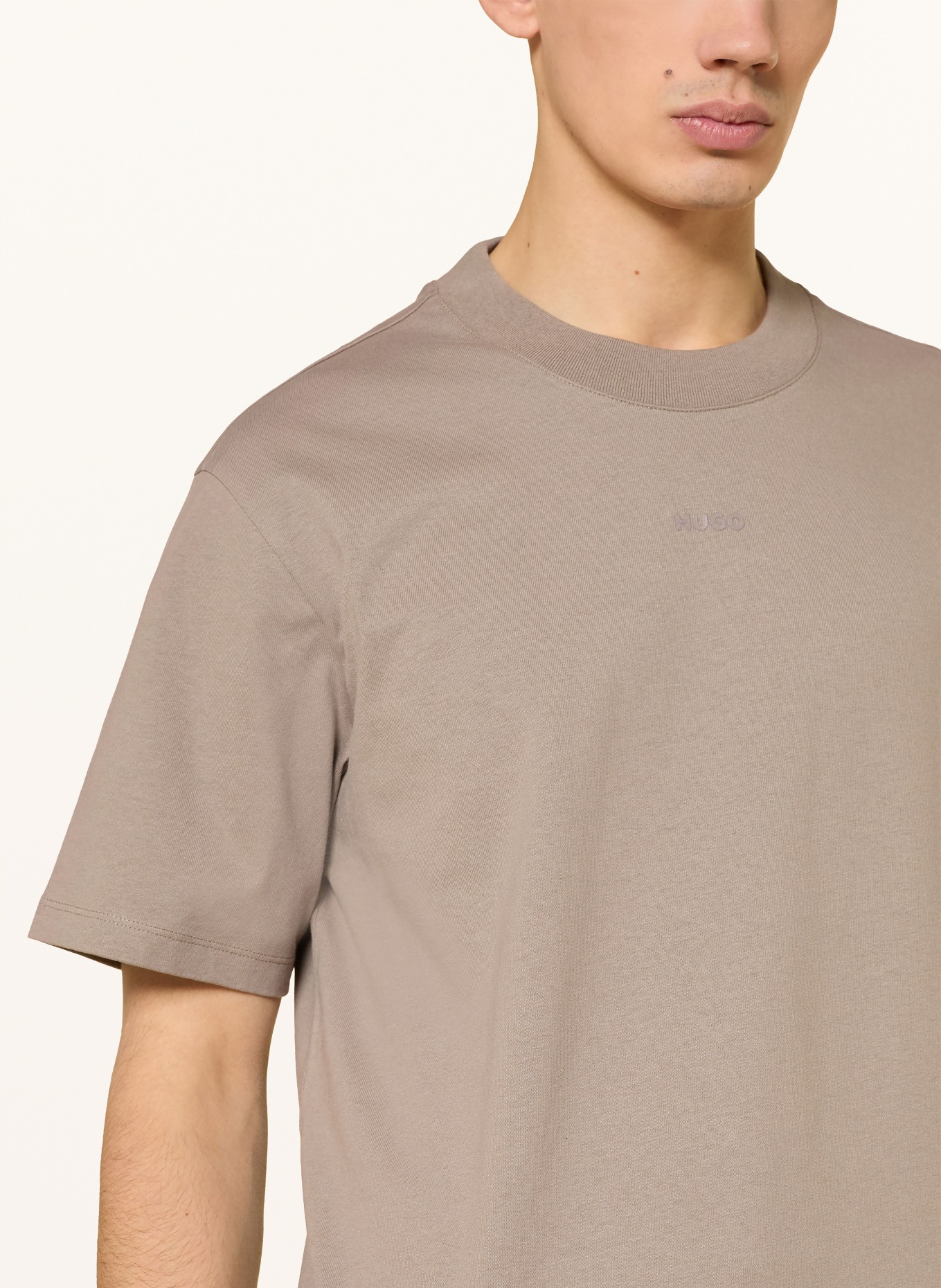 HUGO T-Shirt DAPOLINO: TAUPE