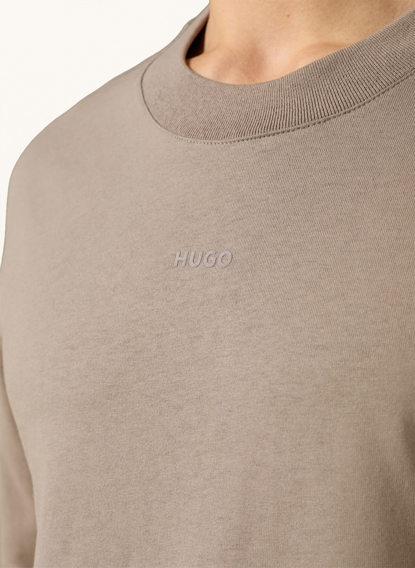 HUGO T-Shirt DAPOLINO: TAUPE