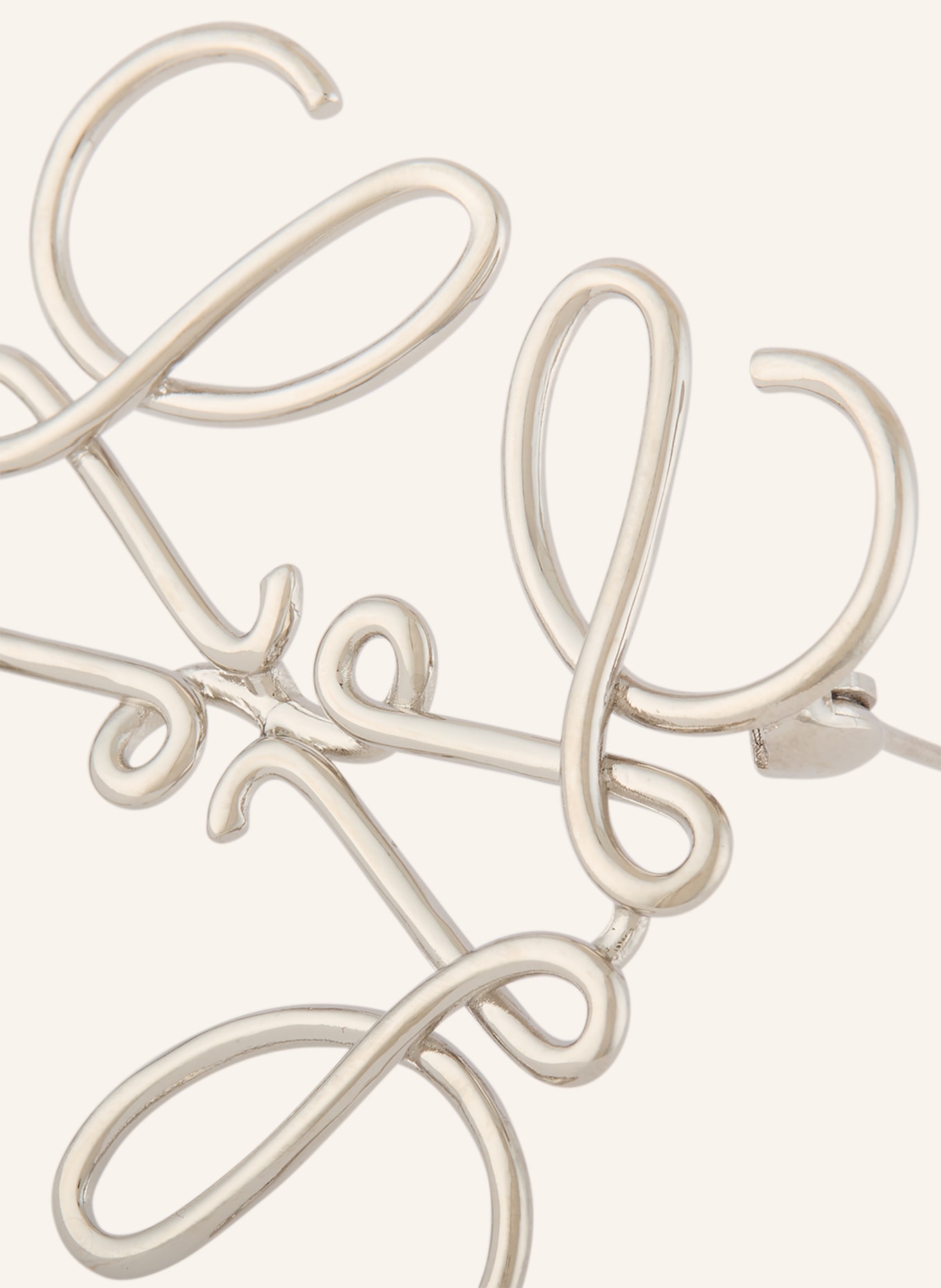 LOEWE Brosche ANAGRAM: SILBER