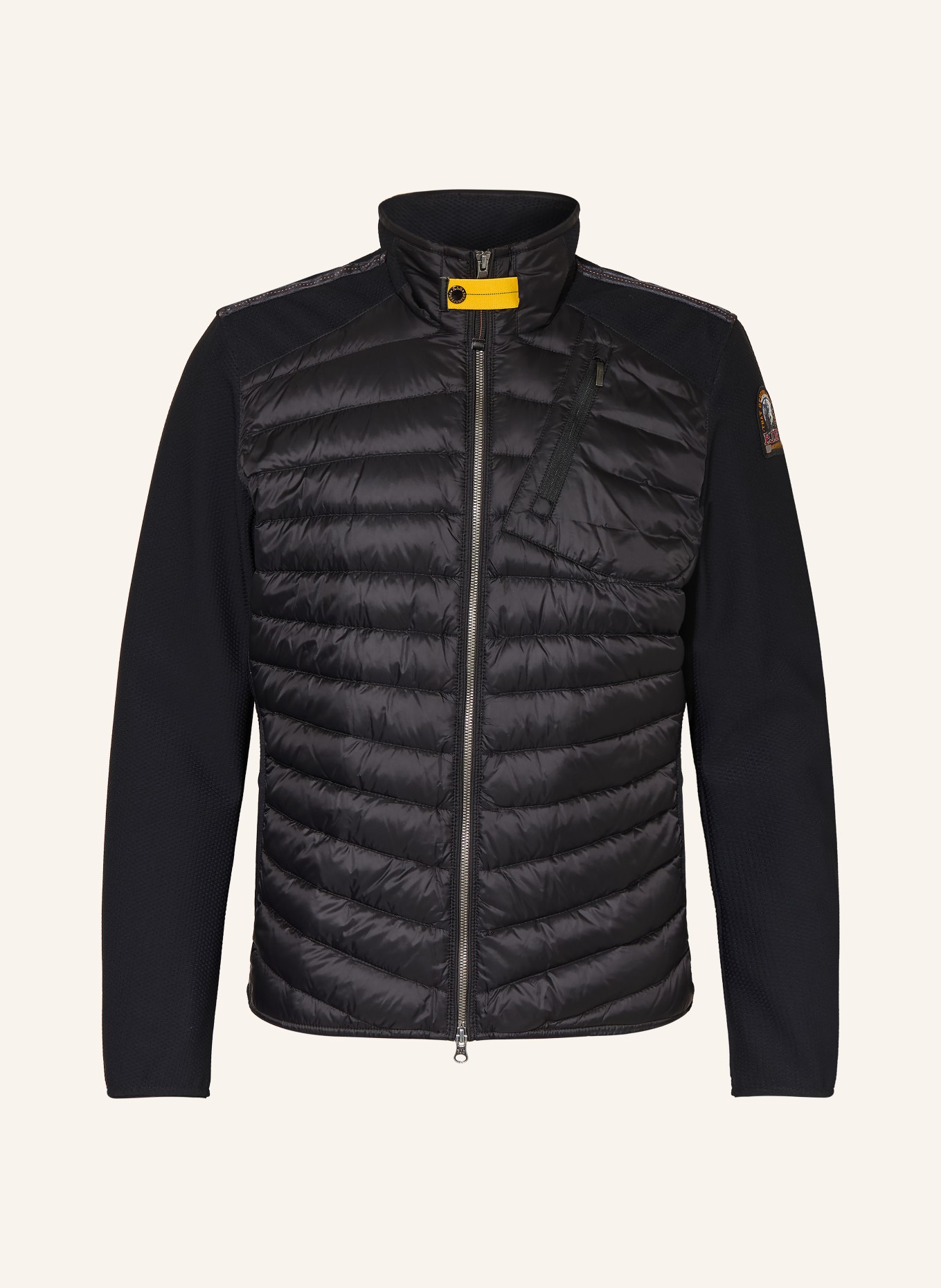 PARAJUMPERS Daunenjacke JAYDEN im Materialmix: SCHWARZ