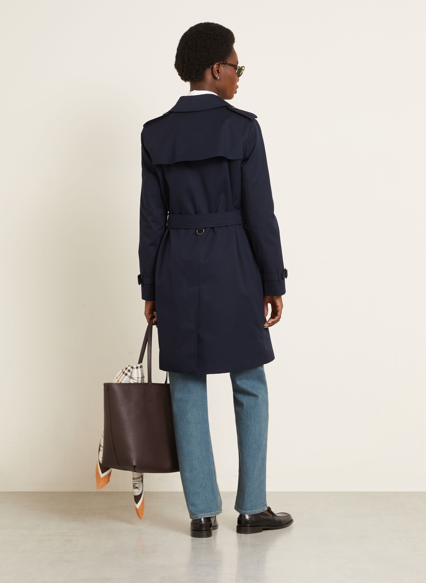 BURBERRY Trenchcoat KENSINGTON 2: DUNKELBLAU