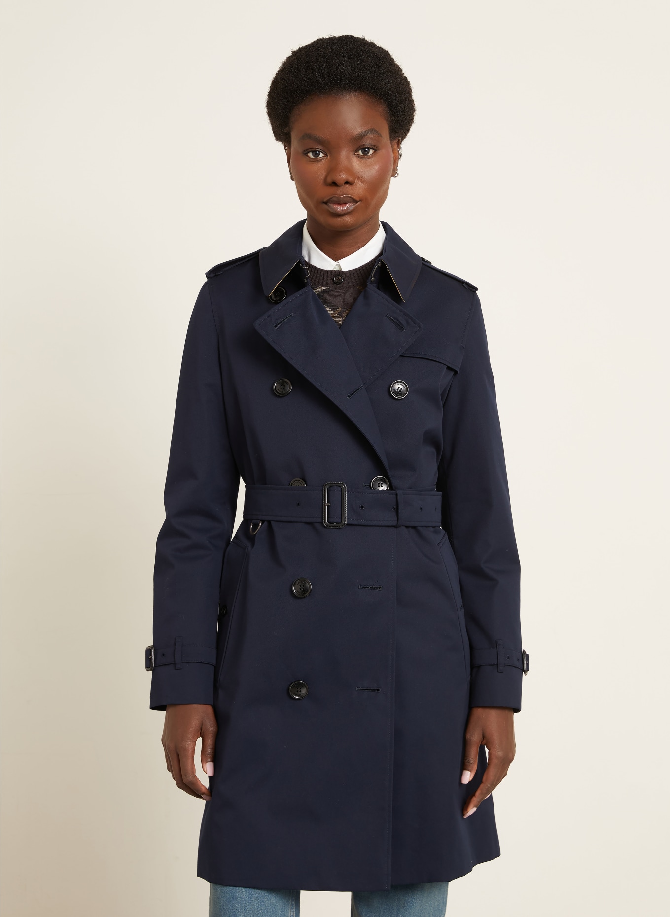 BURBERRY Trenchcoat KENSINGTON 2: DUNKELBLAU