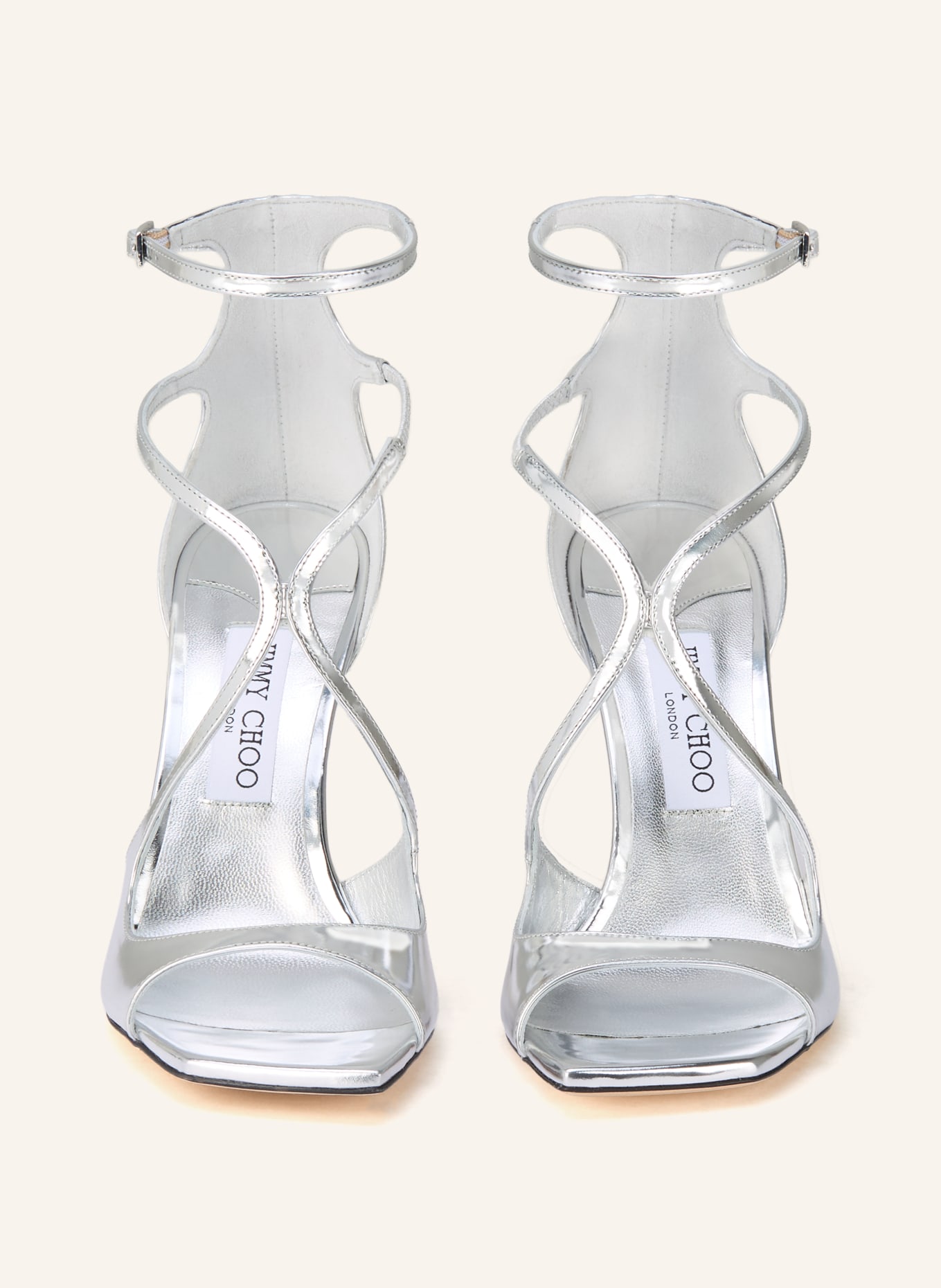 JIMMY CHOO Sandaletten AZIA 95: SILBER