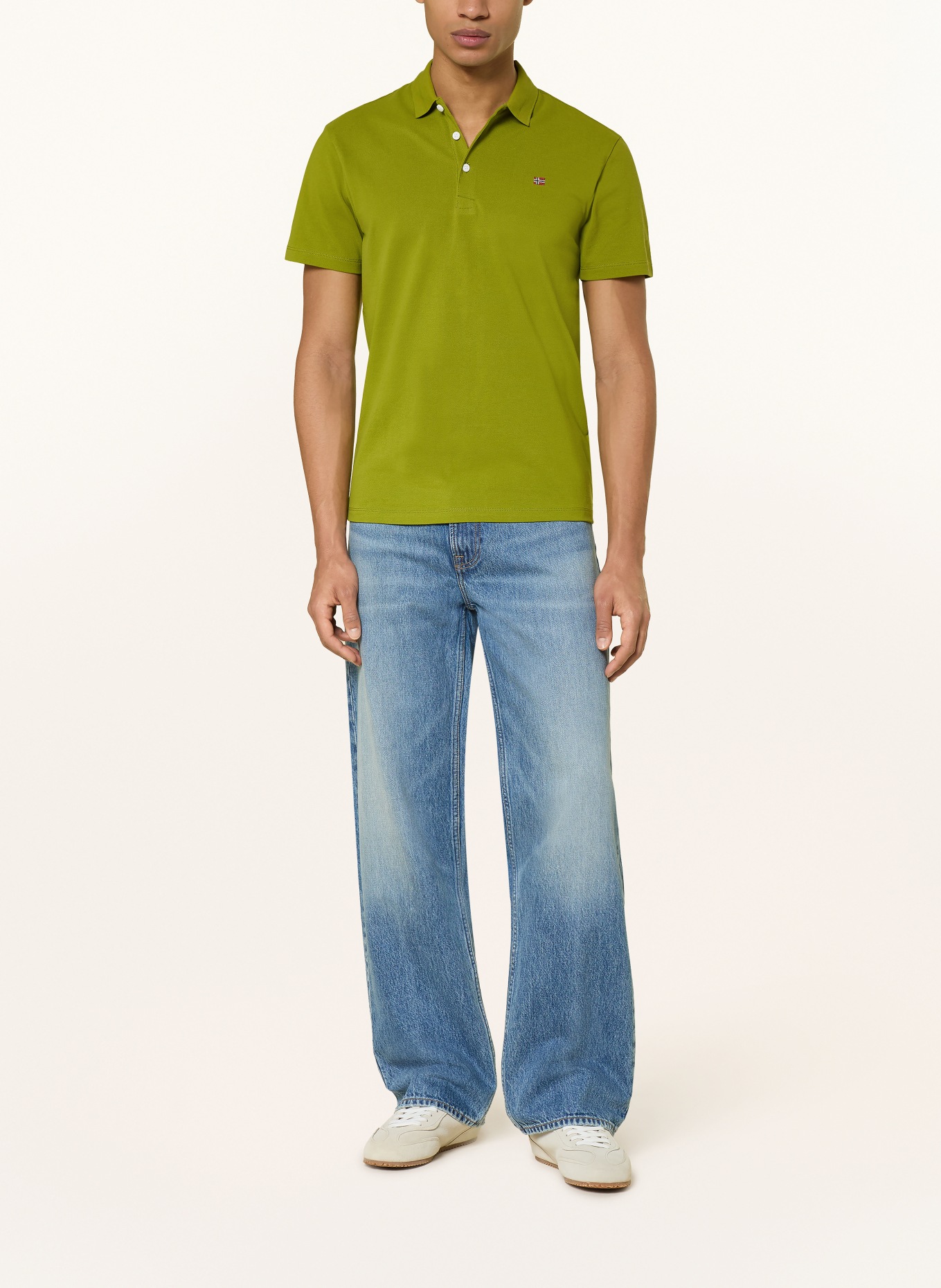 NAPAPIJRI Piqué polo shirt EALIS: OLIVE