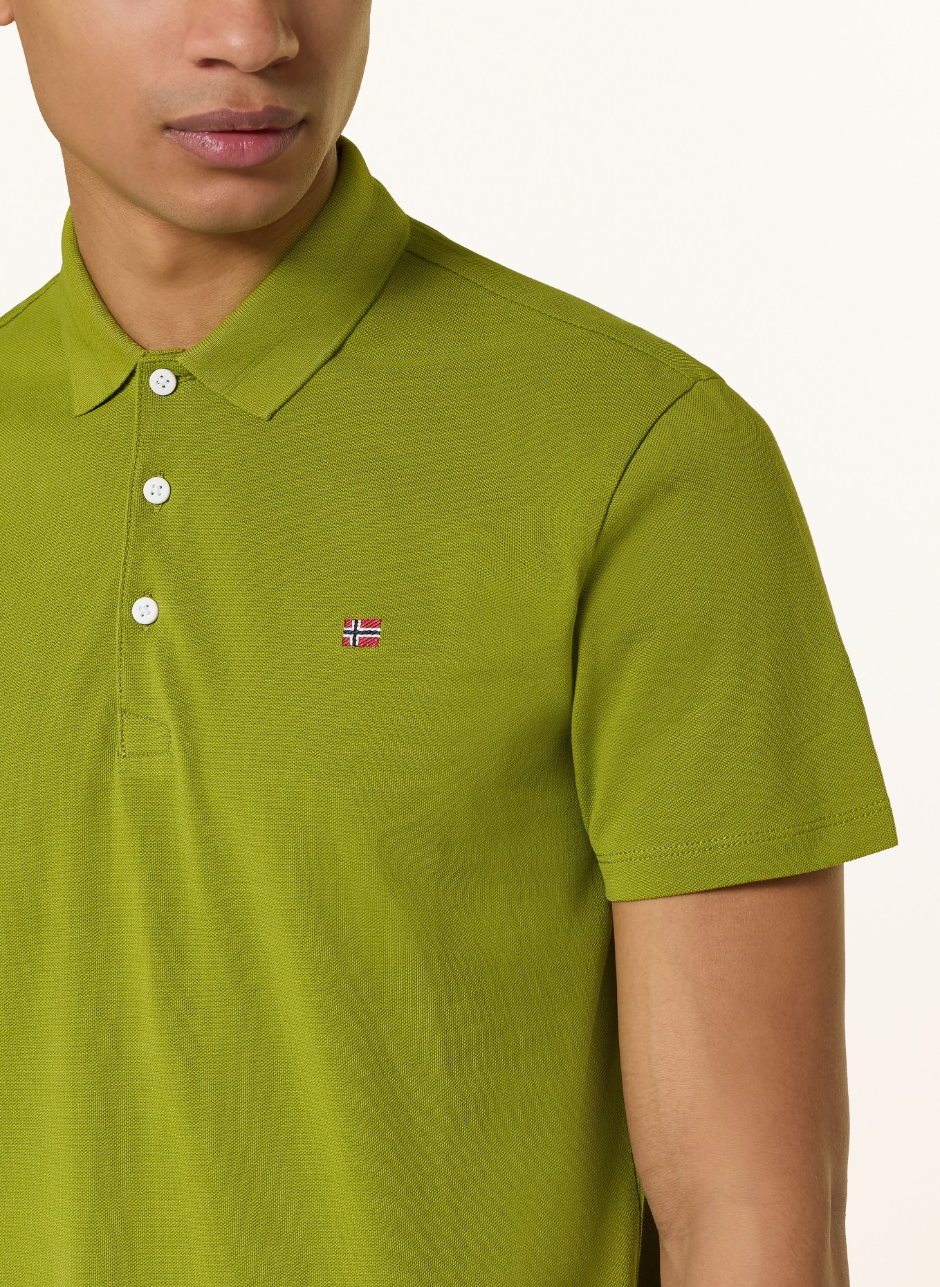 NAPAPIJRI Piqué polo shirt EALIS: OLIVE