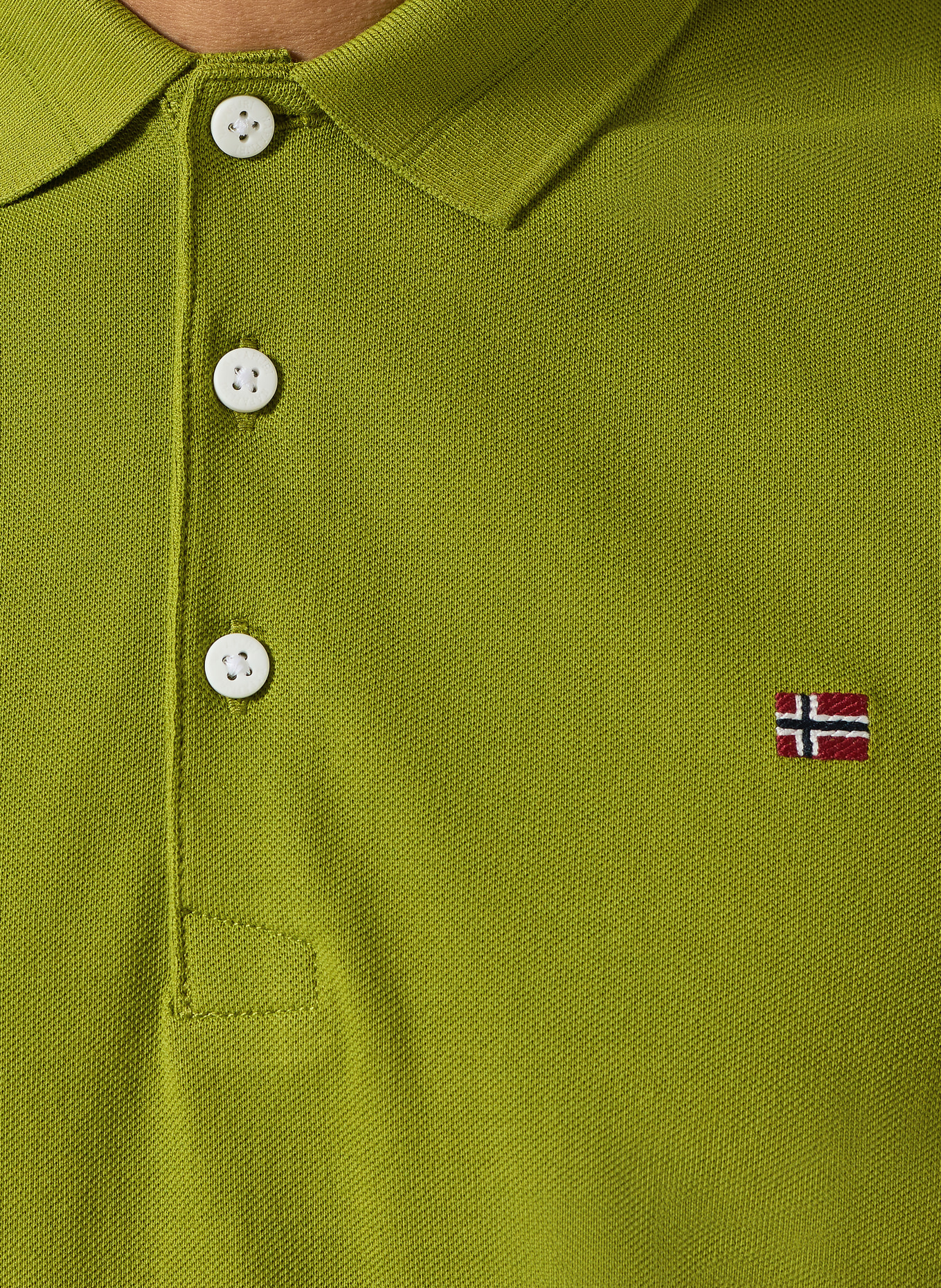 NAPAPIJRI Piqué polo shirt EALIS: OLIVE