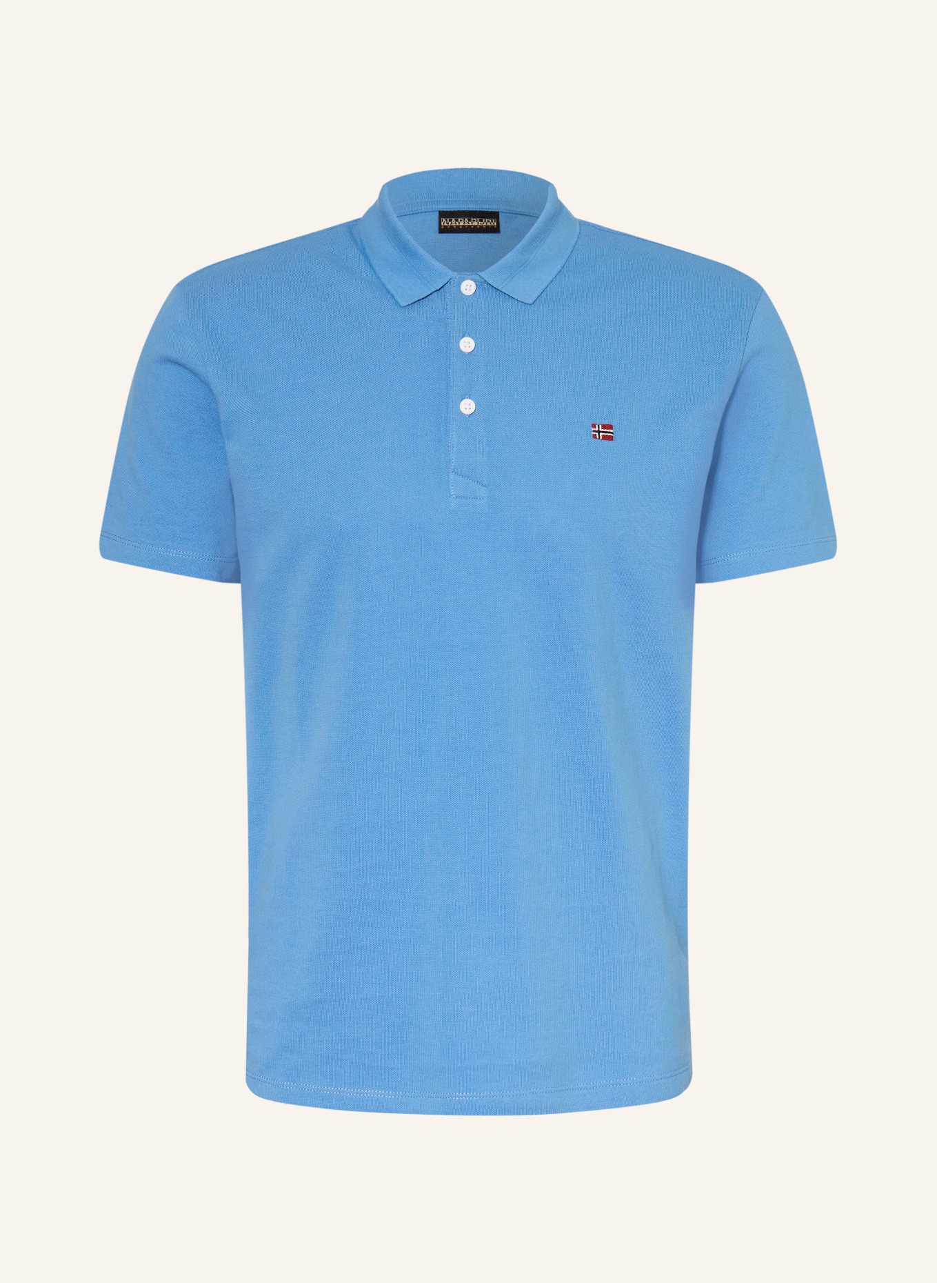 NAPAPIJRI Piqué poloshirt EALIS: BLAUW