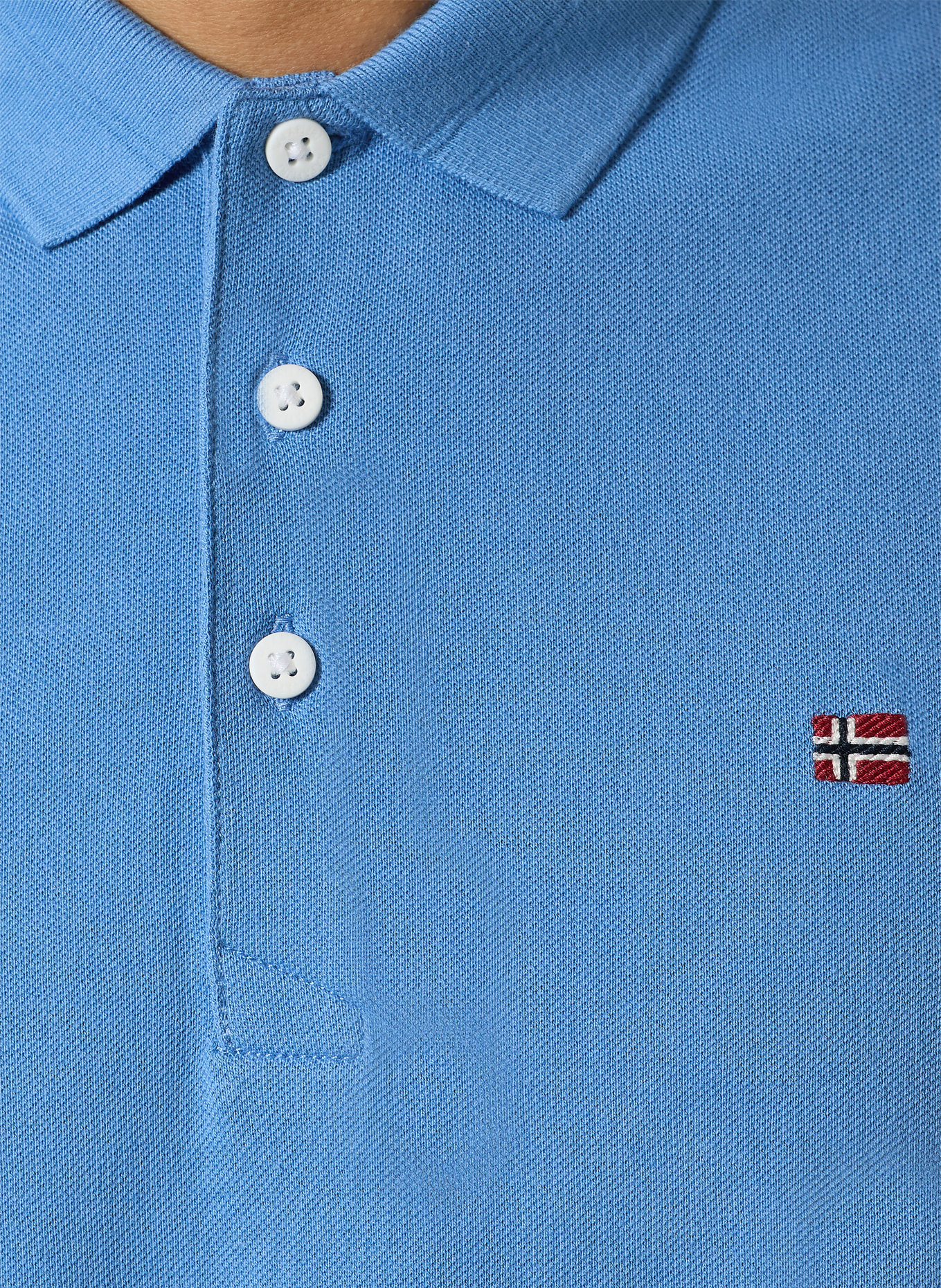 NAPAPIJRI Piqué poloshirt EALIS: BLAUW