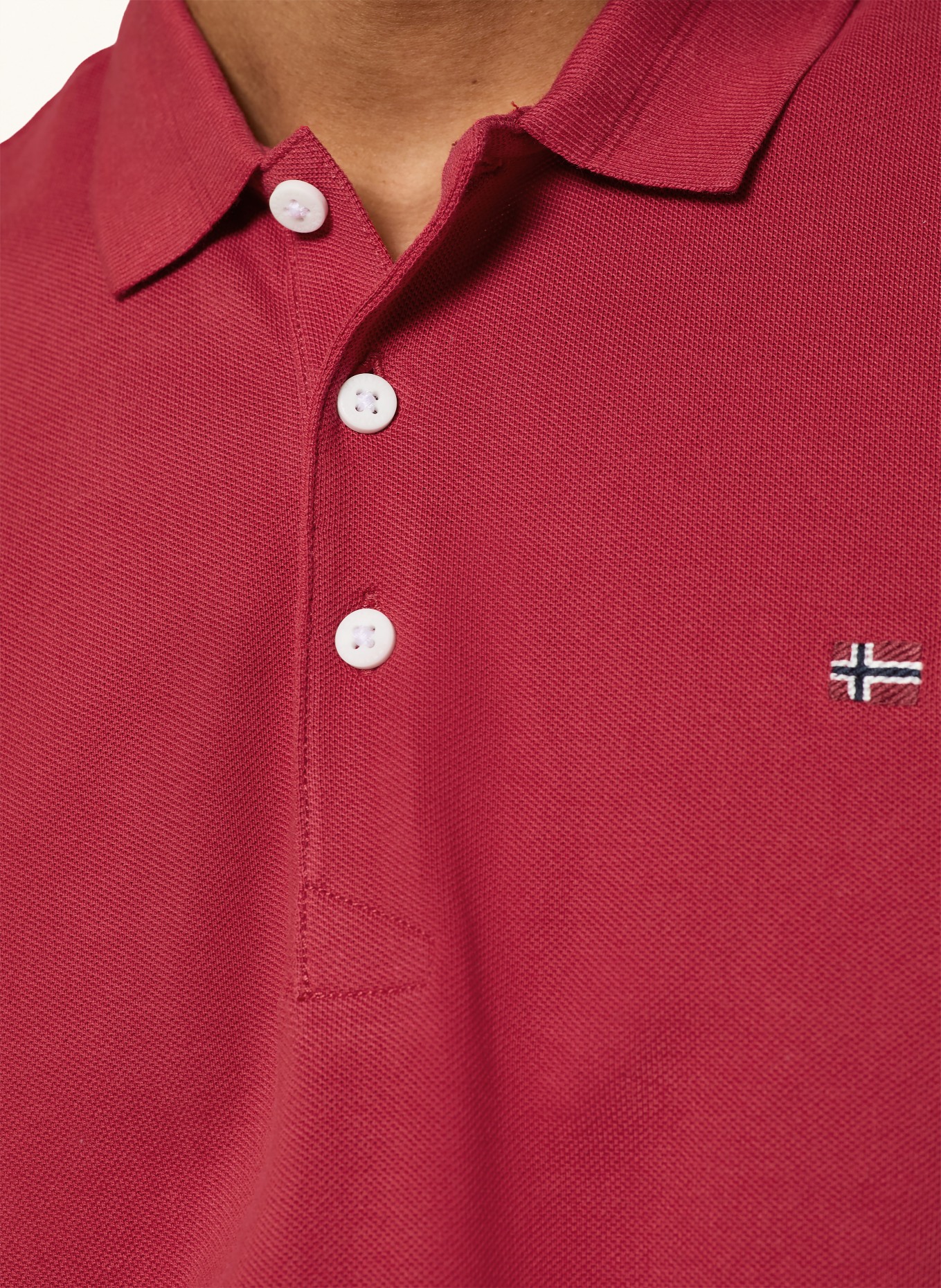 NAPAPIJRI Piqué-Poloshirt EALIS: ROT