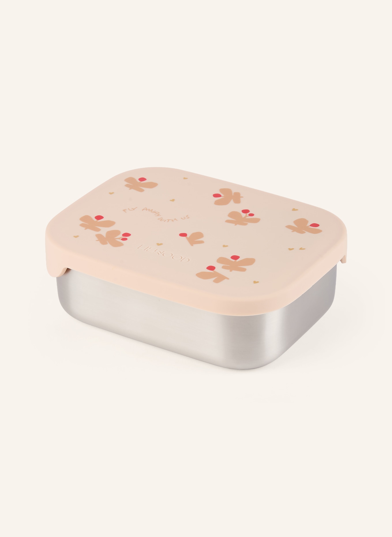 LIEWOOD Lunchbox ARTHUR: HELLORANGE / SILBER