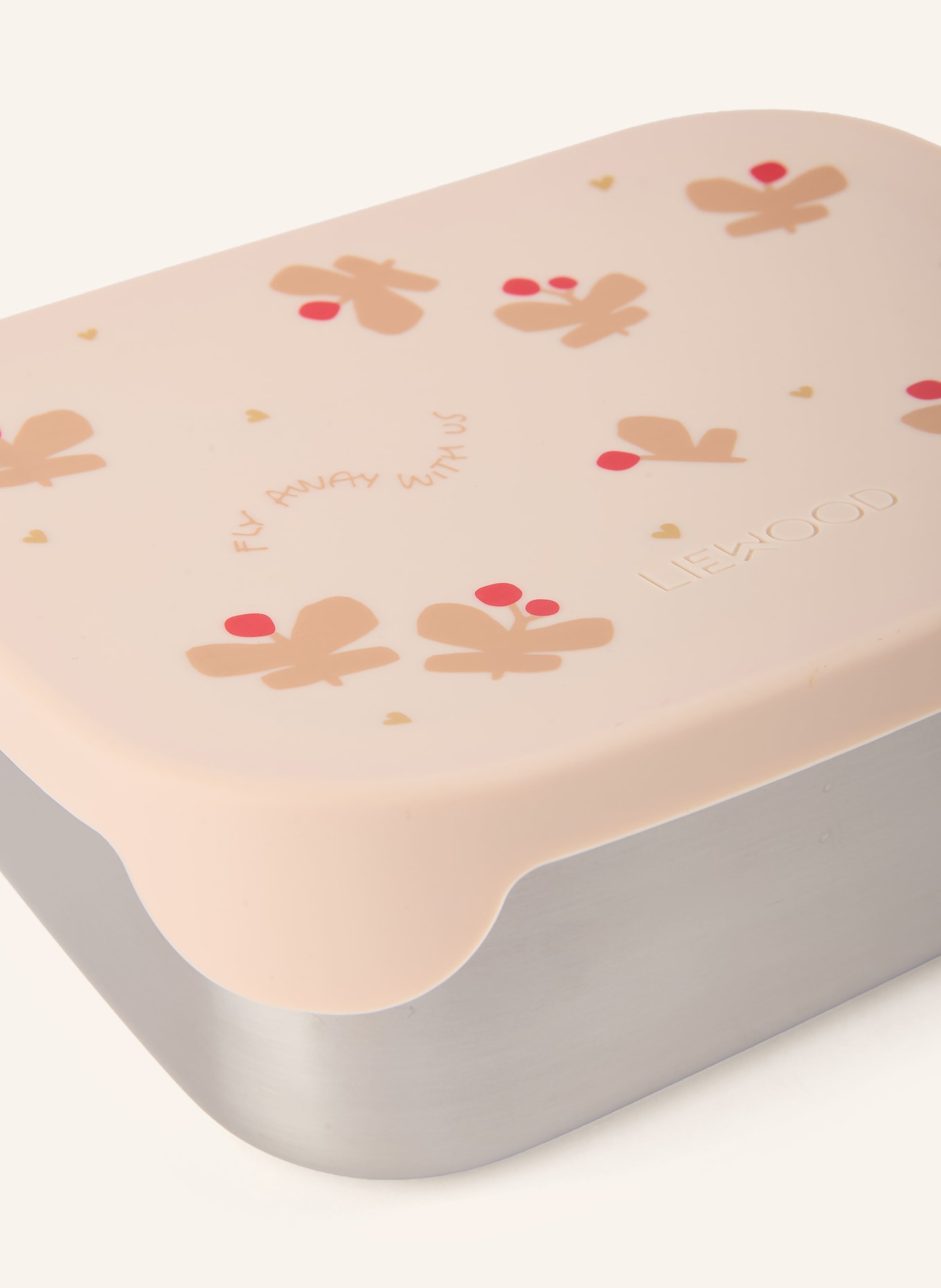 LIEWOOD Lunchbox ARTHUR: HELLORANGE / SILBER