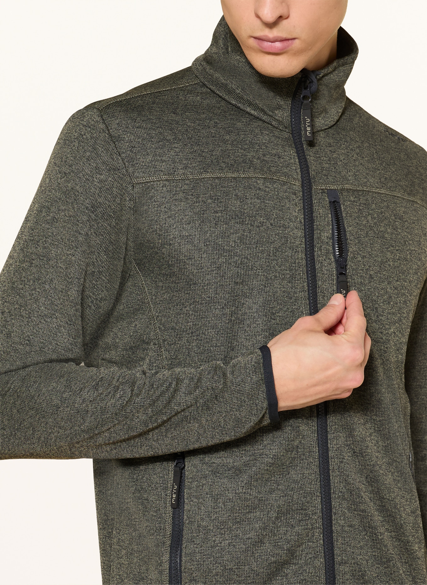 me°ru' Midlayer-Jacke CUSCO: DUNKELGRÜN