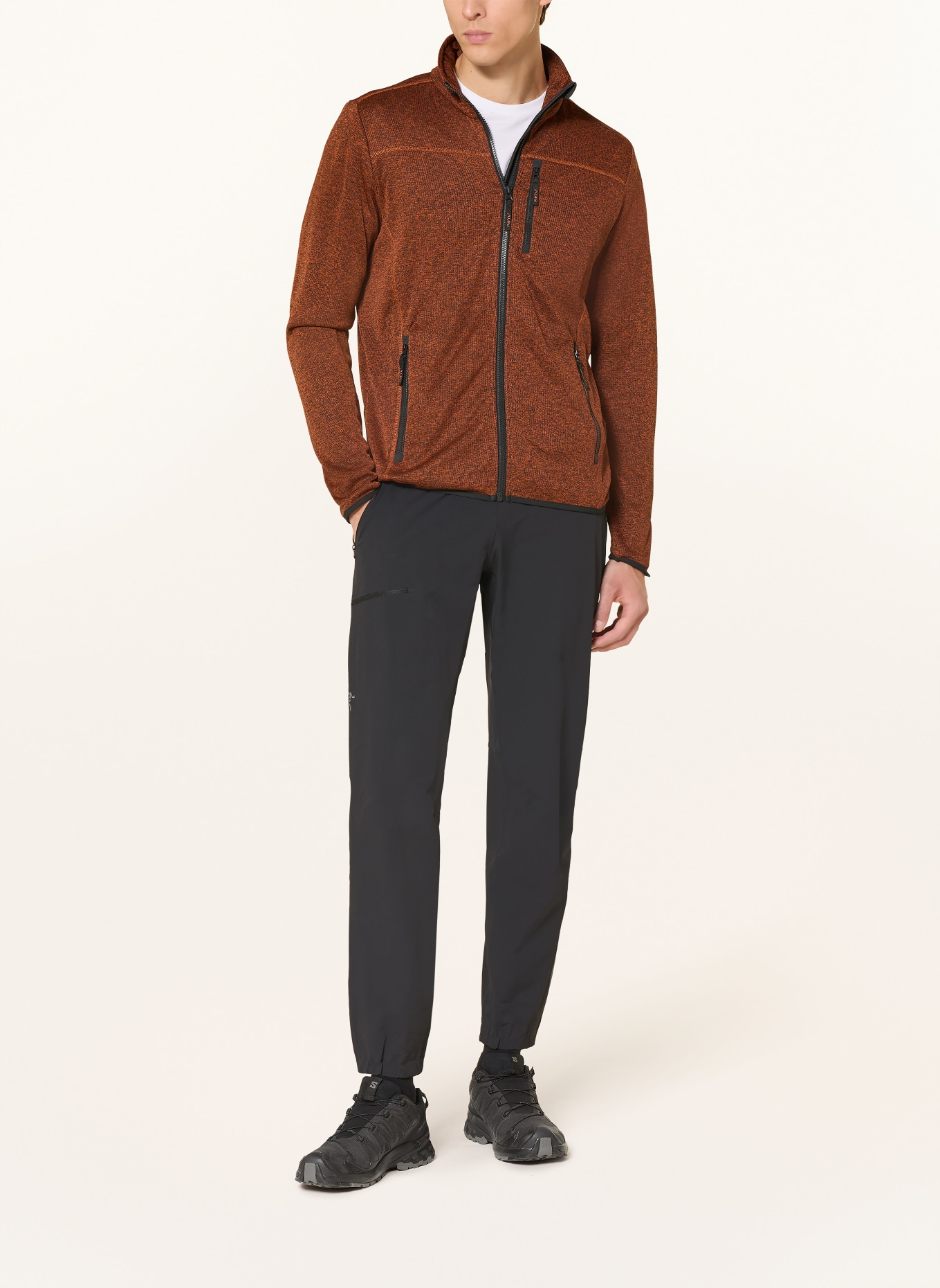 me°ru' Midlayer-Jacke CUSCO: DUNKELORANGE