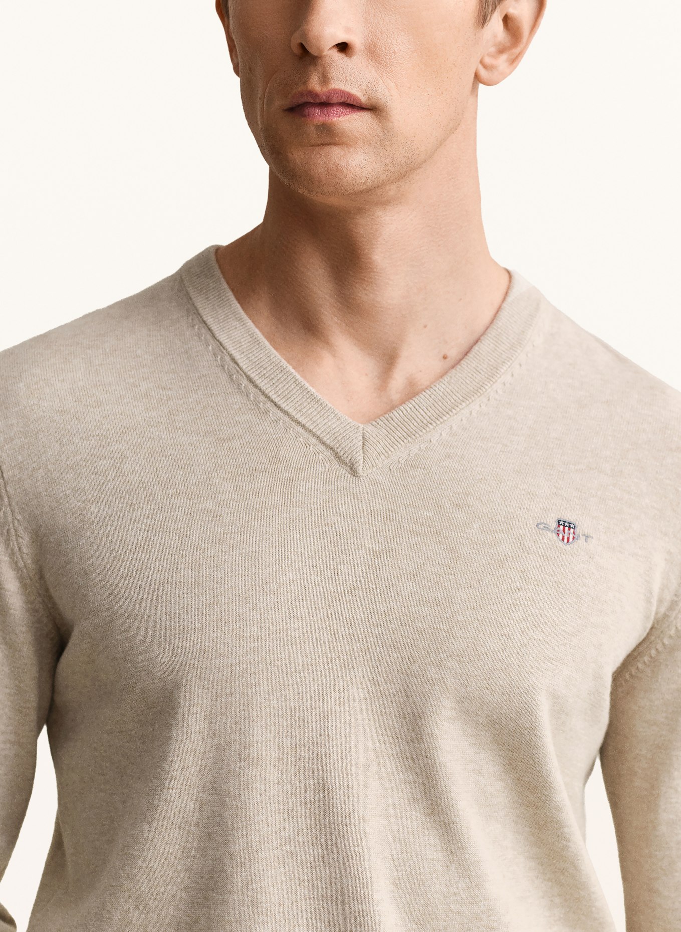 GANT Pullover: BEIGE