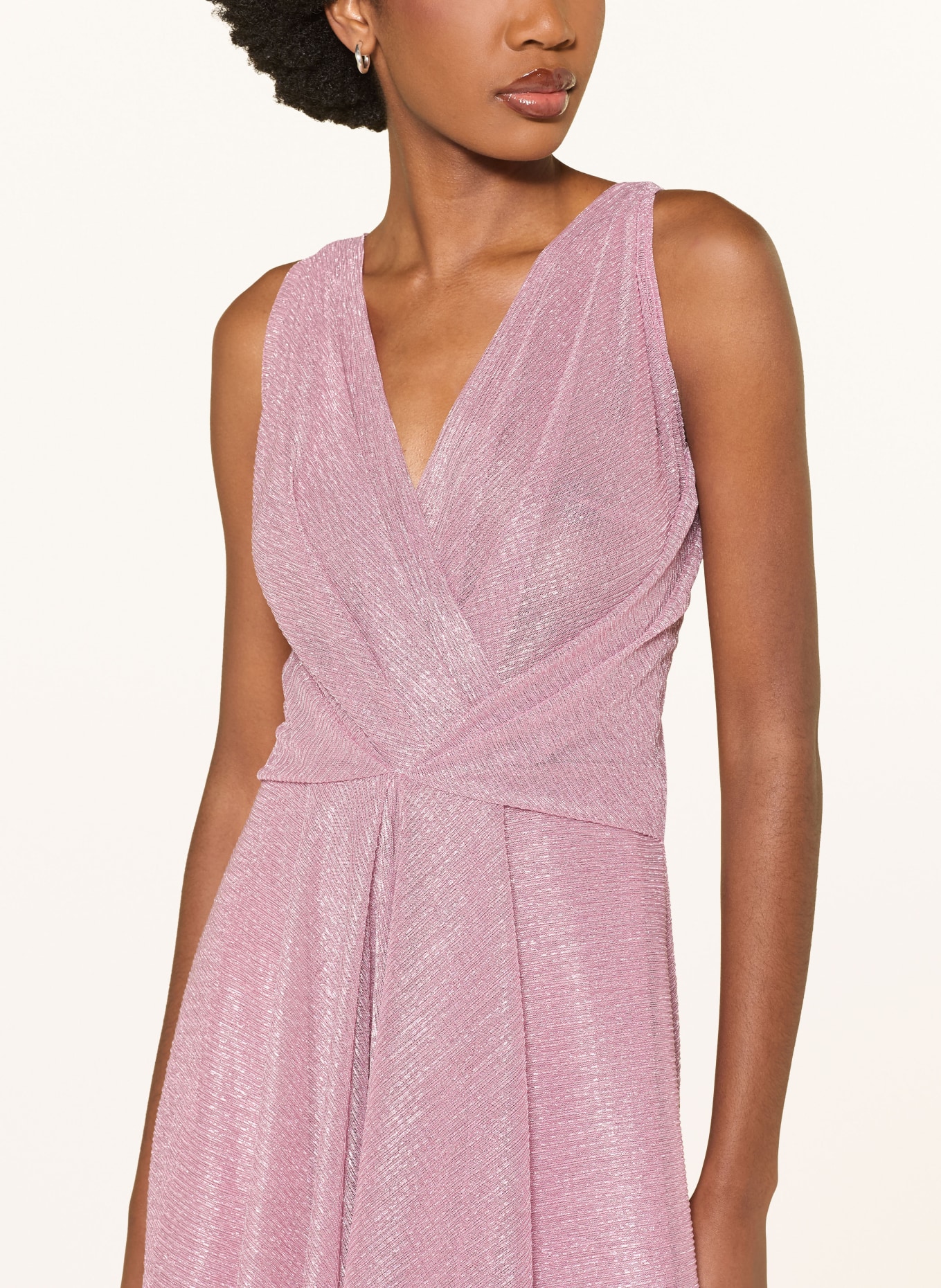 TALBOT RUNHOF Večerní šaty s třpytivou přízí: 334 AZALEA