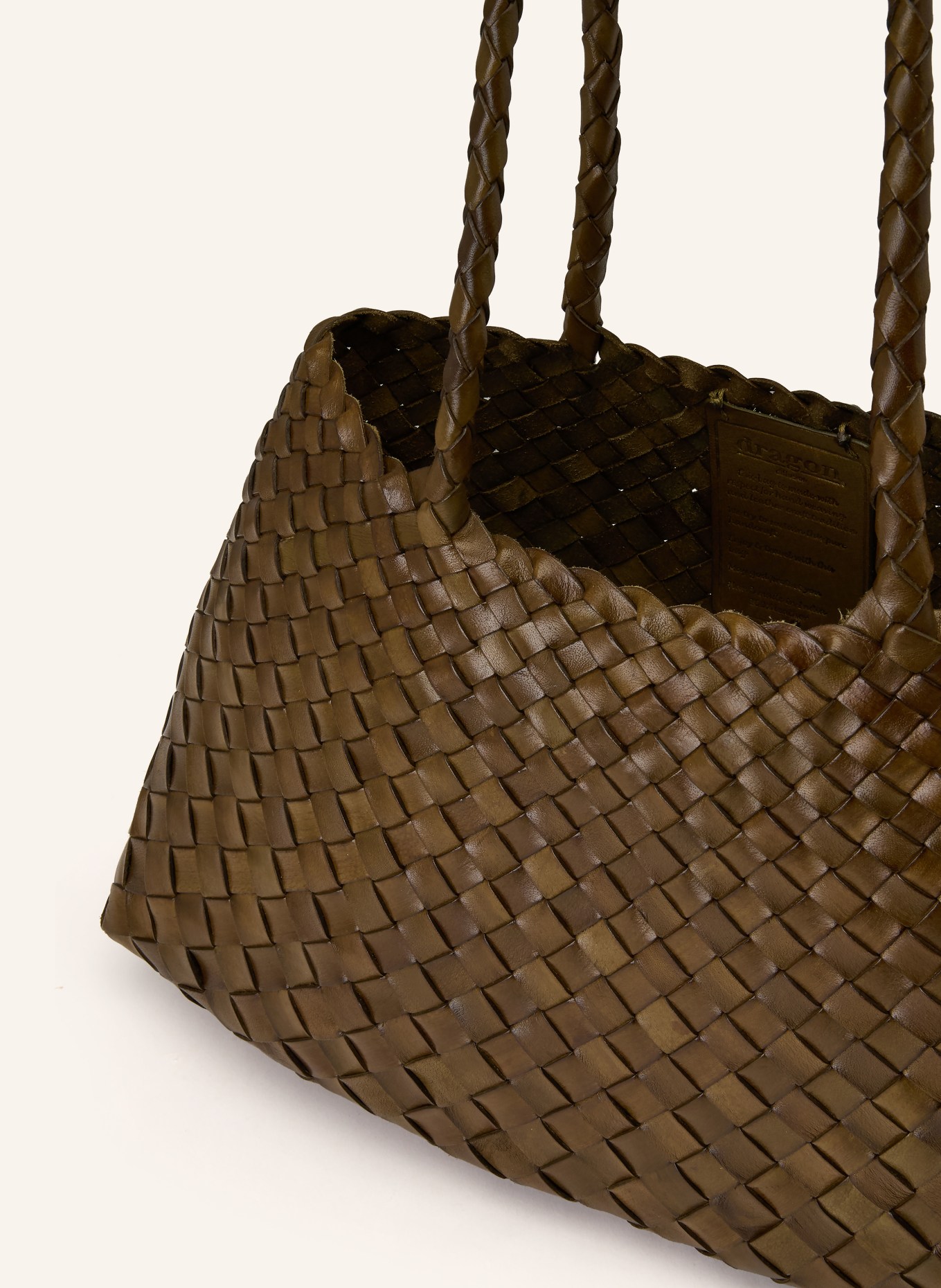 DRAGON DIFFUSION Torba shopper SANTA CROCE BIG: KHAKI