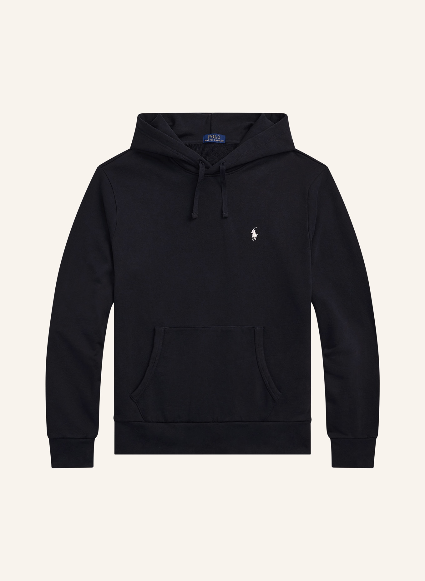 POLO RALPH LAUREN Hoodie: SCHWARZ / CREME