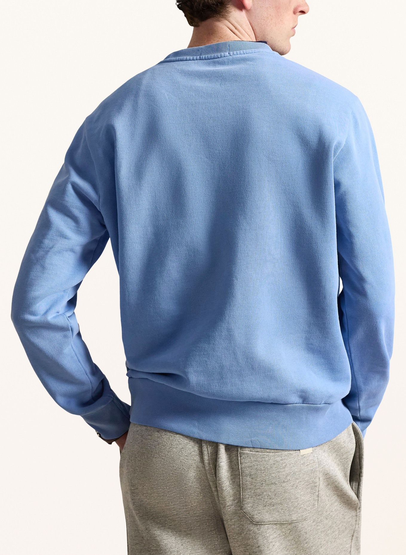 POLO RALPH LAUREN Sweatshirt: HELLBLAU / WEISS