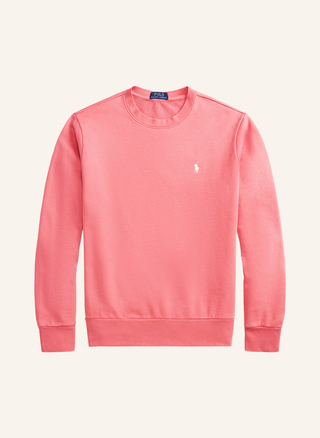 POLO RALPH LAUREN Sweatshirt: HELLROT / WEISS