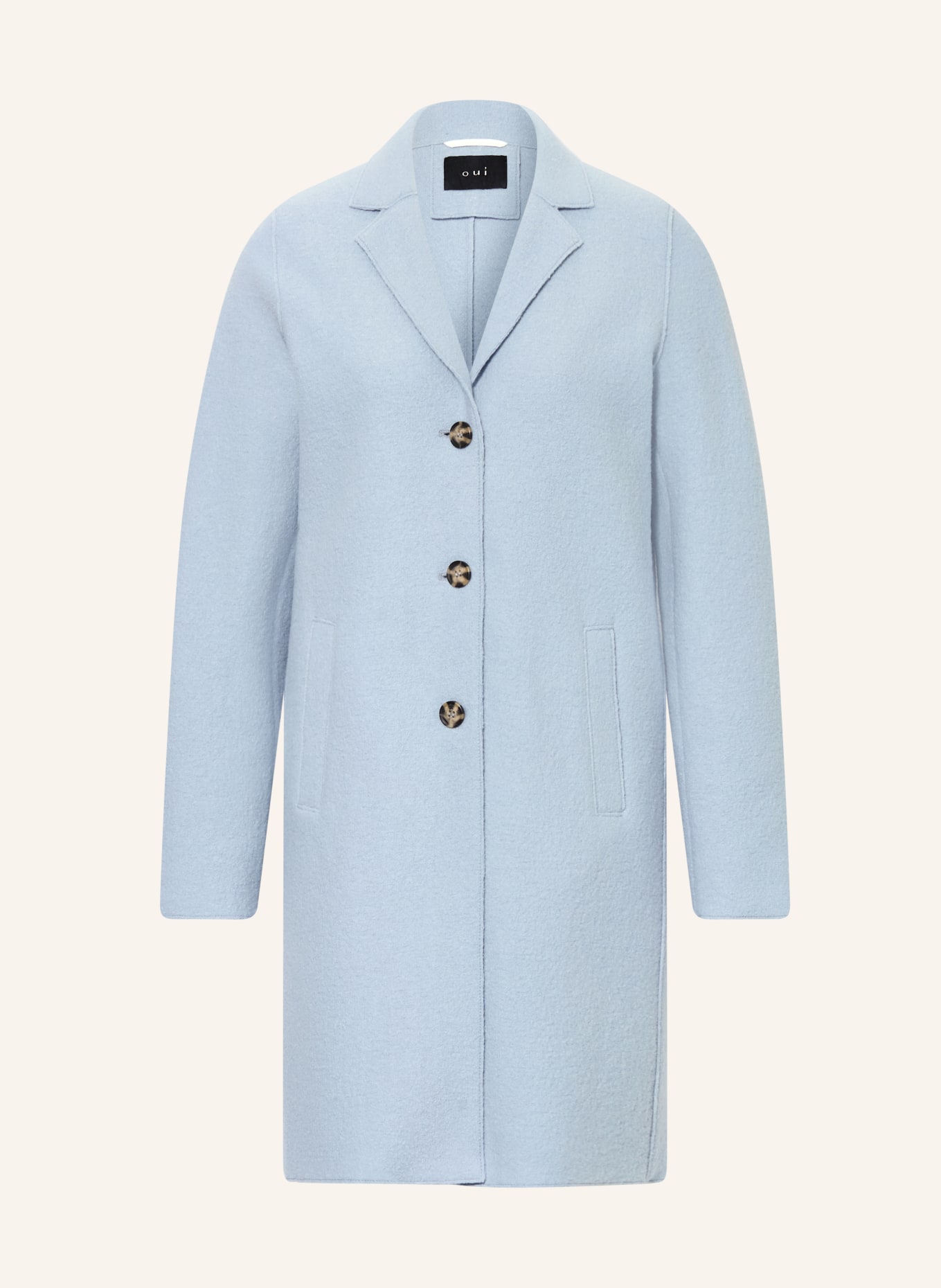 oui Vlněný kabát: TMAVĚ MODRÁ