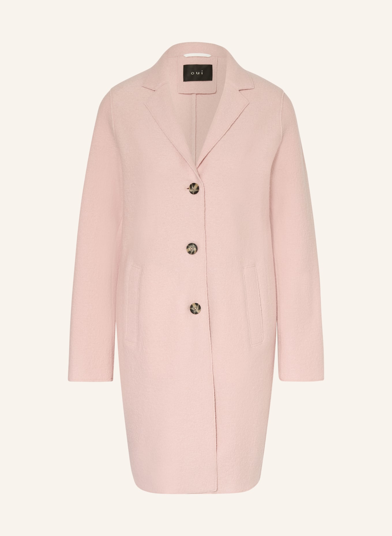 oui Vlněný kabát: RŮŽOVÁ