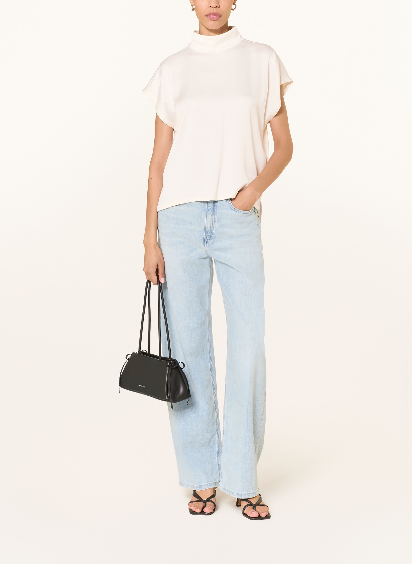 DRYKORN Blusenshirt ALARIA_1 aus Satin: CREME