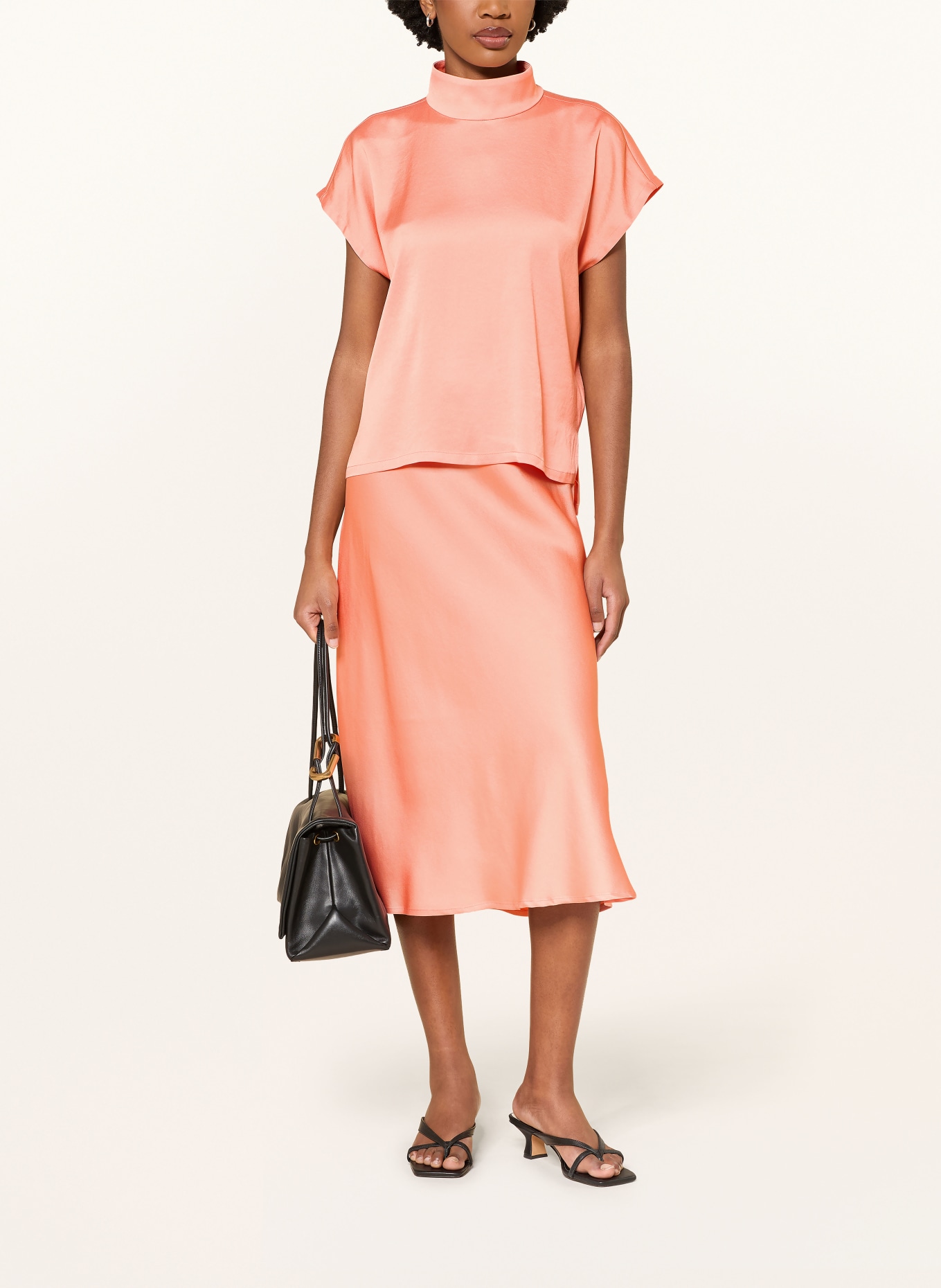 DRYKORN Shirt blouse ALARIA_1 made of satin: SALMON