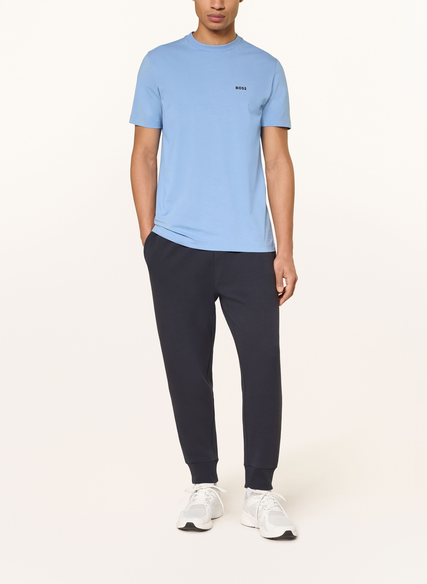 BOSS T-shirt TEE: NIEBIESKI