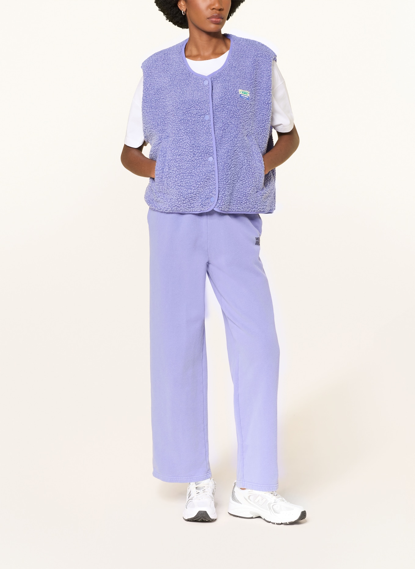 American Vintage Plyšová vesta: FIALOVÁ