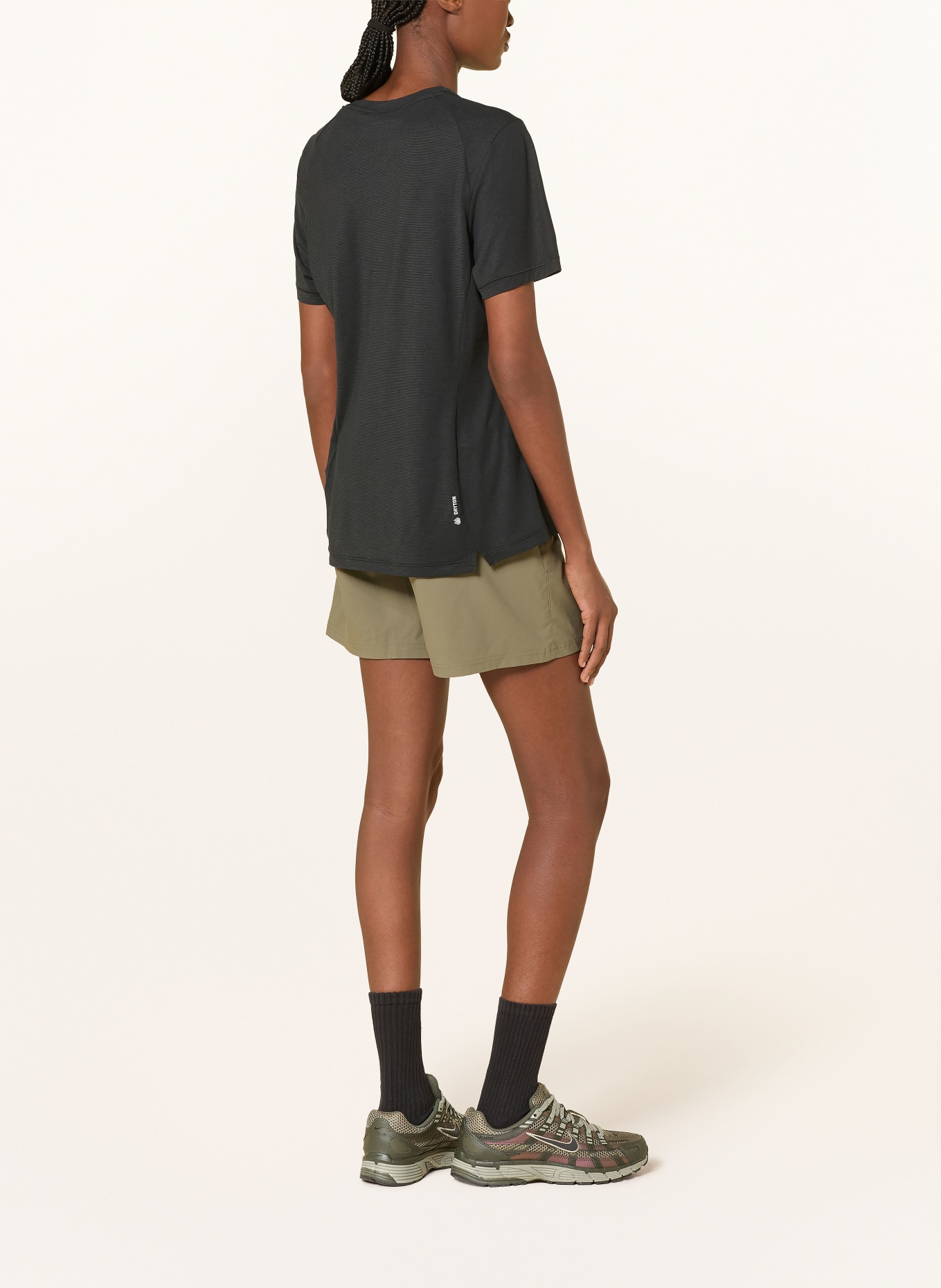 SALEWA Tričko PUEZ DRY'TON: ČERNÁ / BÍLÁ