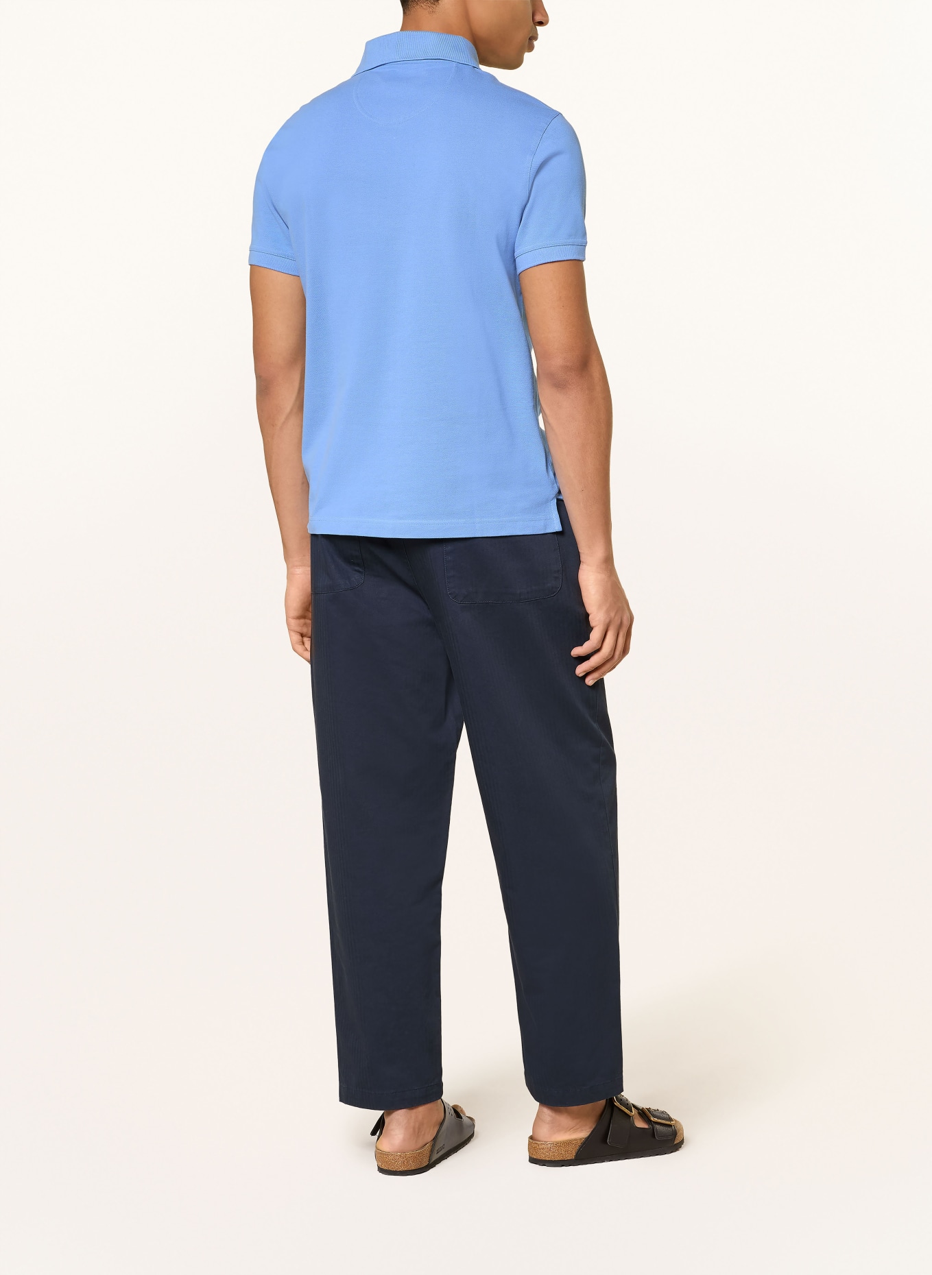 Barbour Piqué poloshirt: BLAUW