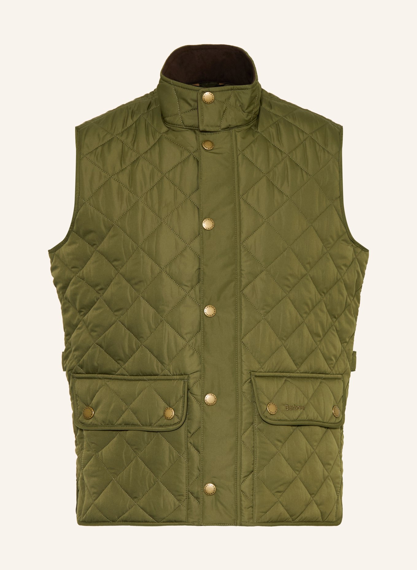 Barbour Prošívaná vesta: OLIVOVÁ