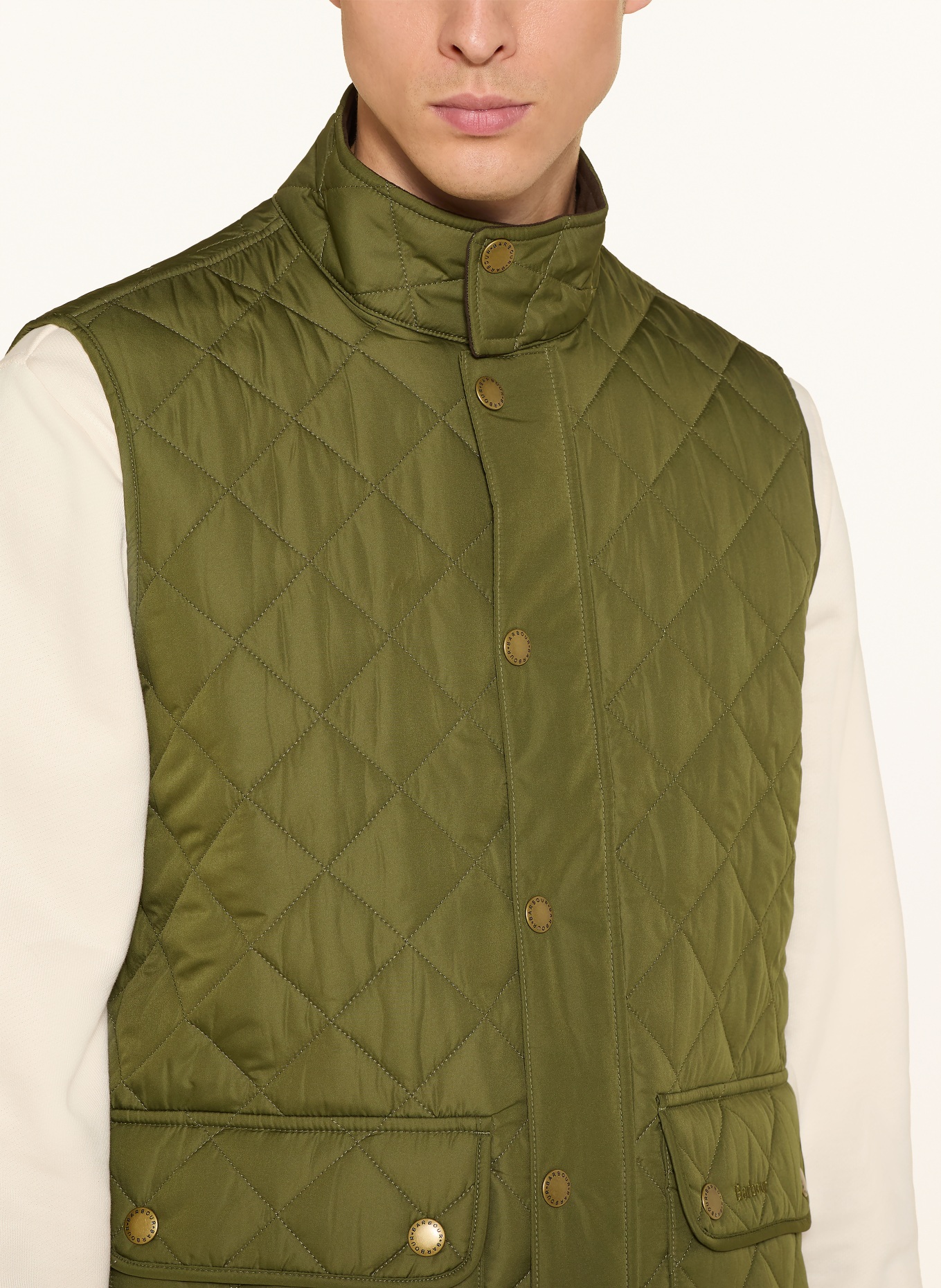 Barbour Prošívaná vesta: OLIVOVÁ