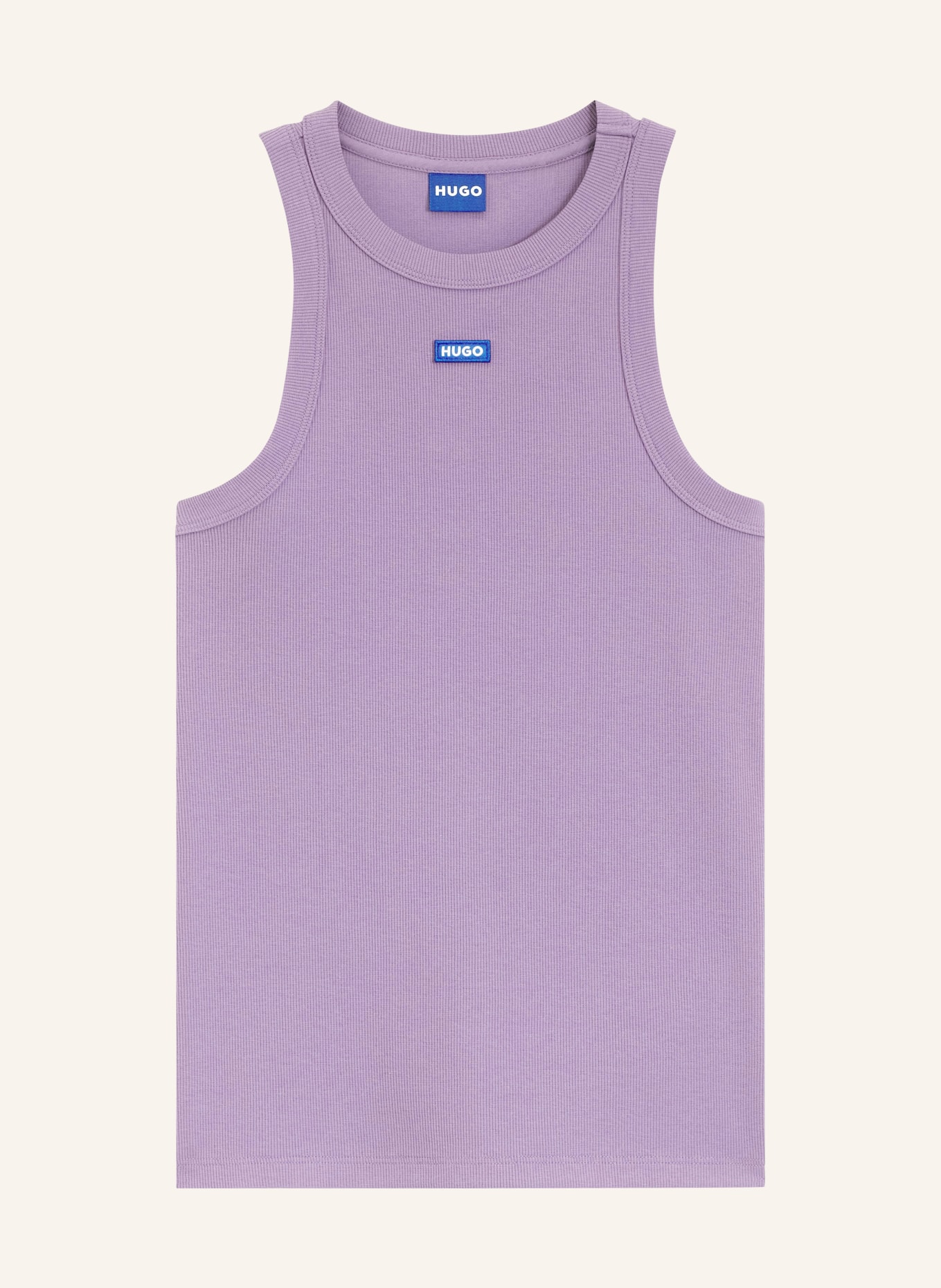 HUGO Top EASY TANK: SVĚTLE FIALOVÁ