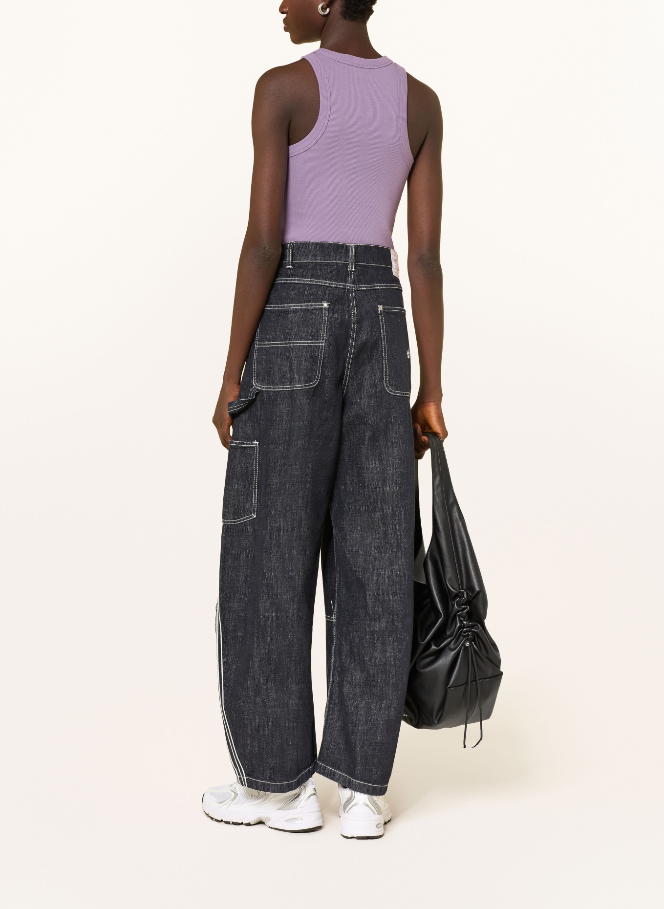 HUGO Top EASY TANK: SVĚTLE FIALOVÁ