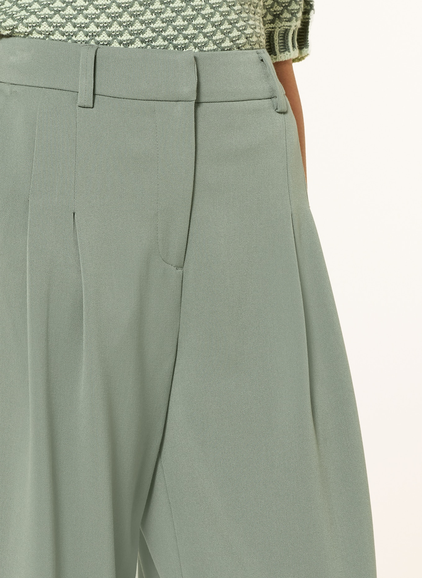 MSCH COPENHAGEN Marlene broek MSCHHENRIKA: LICHTGROEN