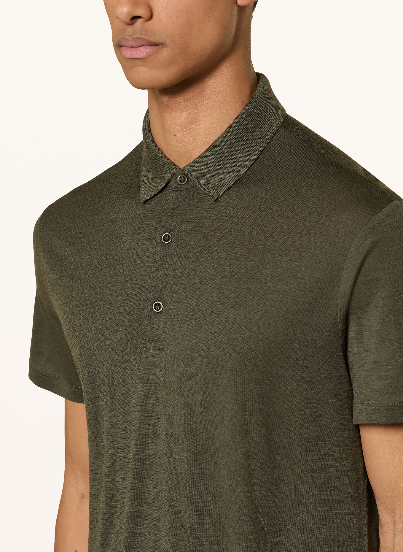 icebreaker Funktions-Poloshirt 150 TECH LITE III aus Merinowolle: KHAKI