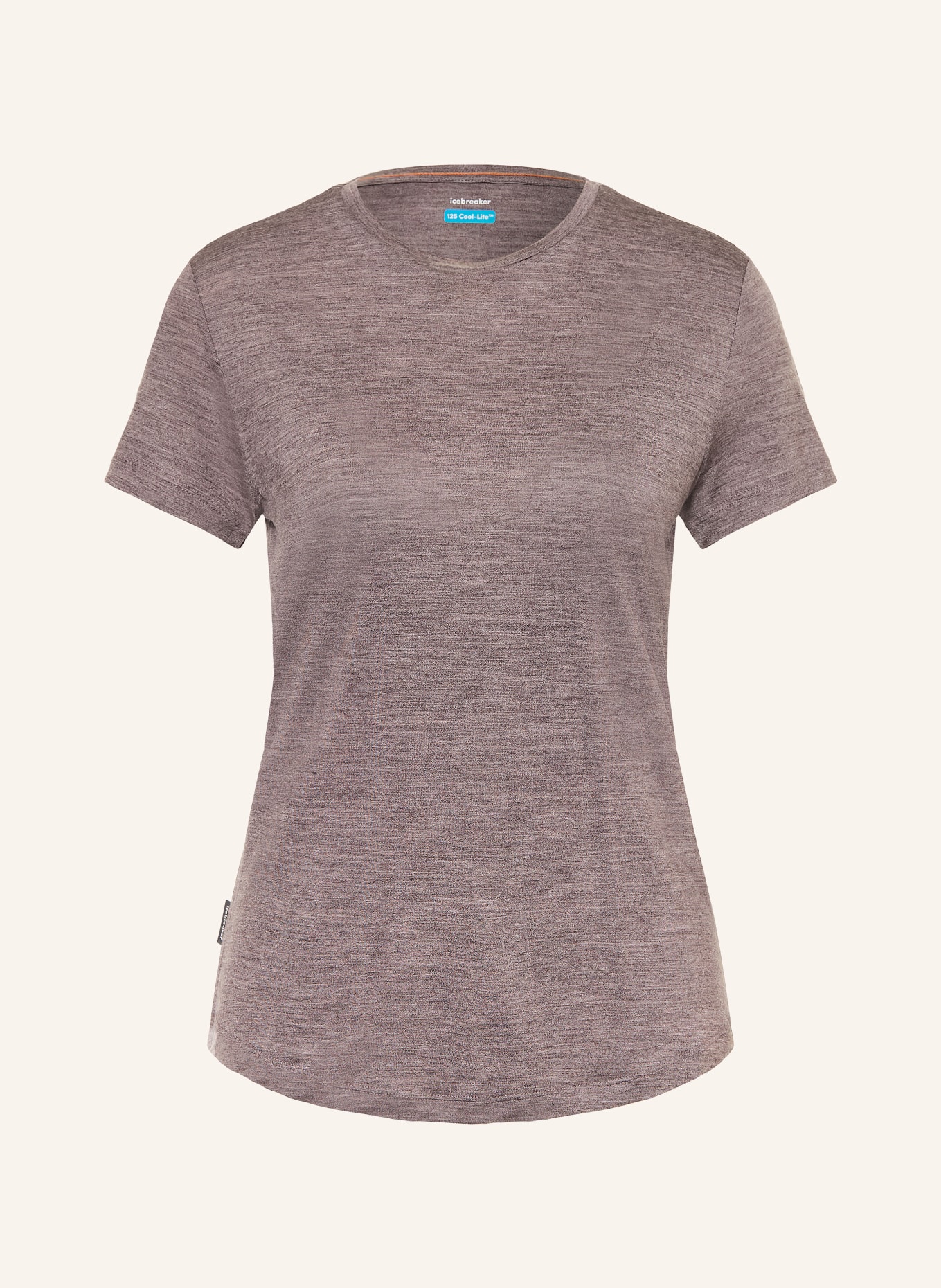 icebreaker T-shirt SPHERE III z dodatkiem wełny merino: SZAROBRĄZOWY