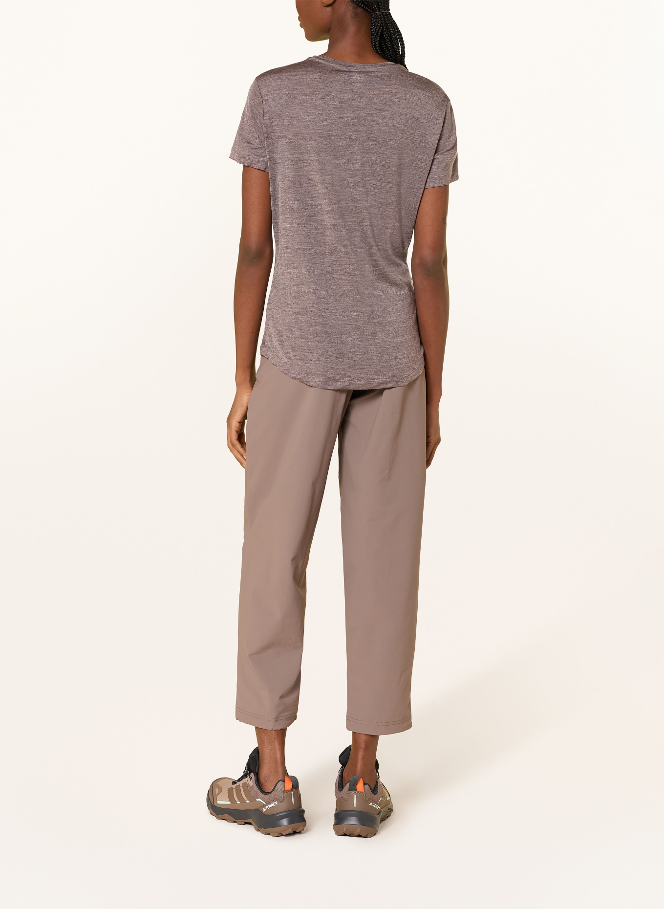 icebreaker T-shirt SPHERE III z dodatkiem wełny merino: SZAROBRĄZOWY