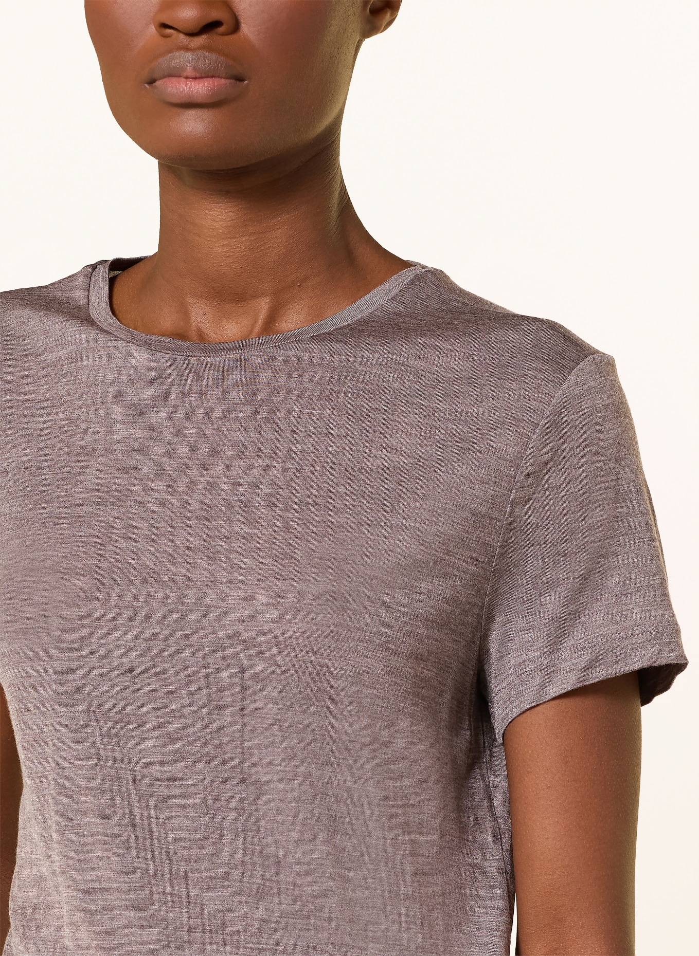 icebreaker T-shirt SPHERE III z dodatkiem wełny merino: SZAROBRĄZOWY