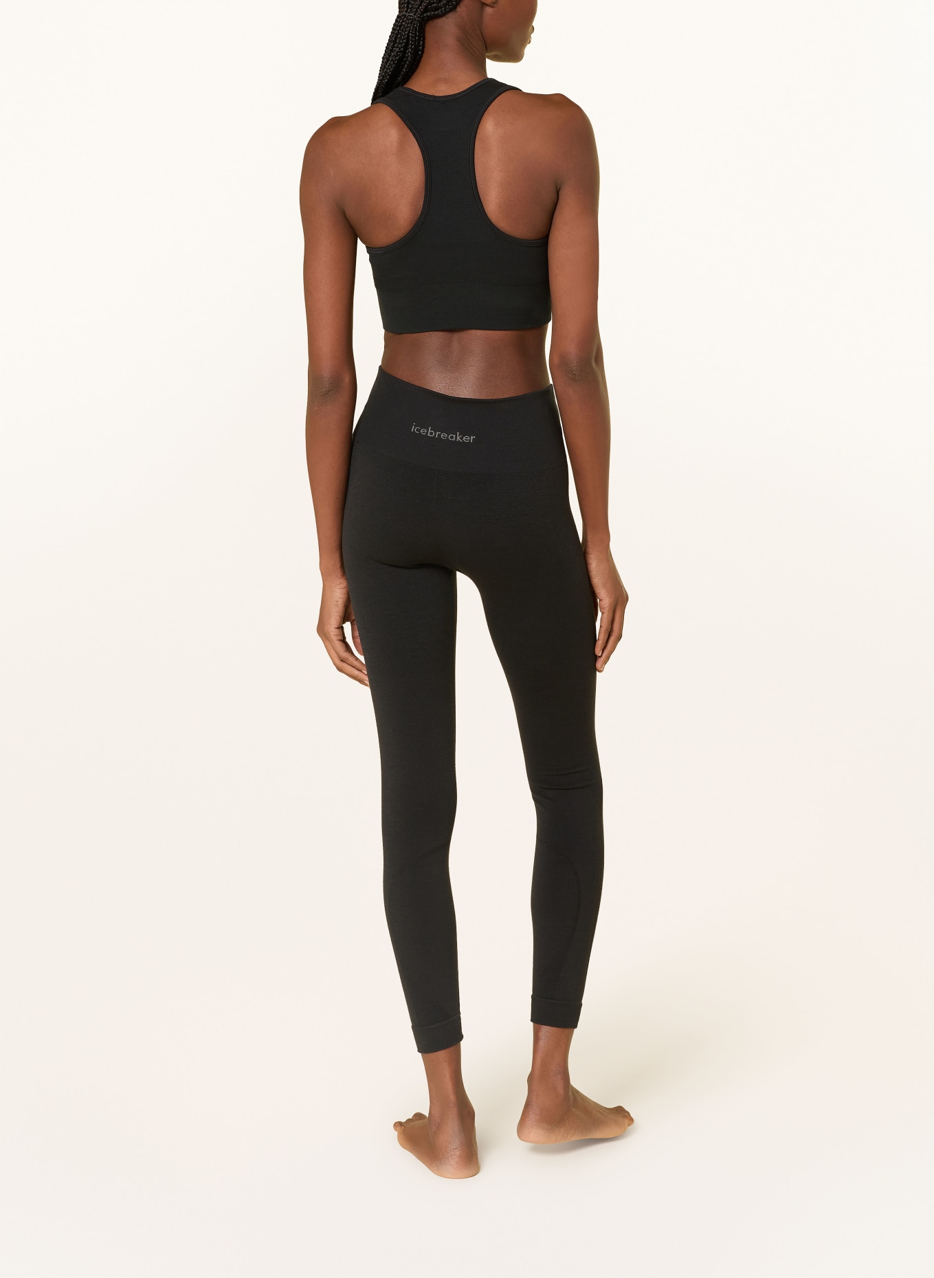 icebreaker MER 260 ZONEKNIT SEAMLESS 25 functional underwear trousers with merino wool: BLACK