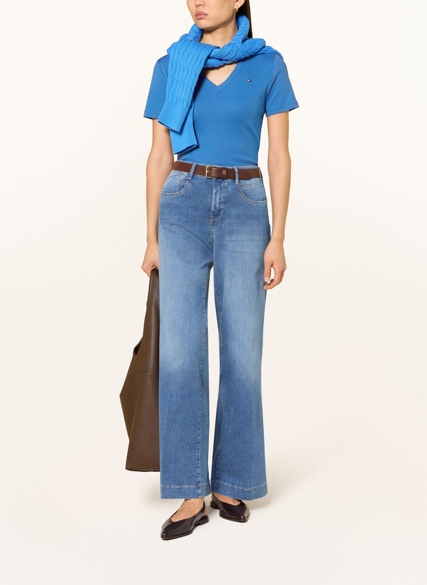 TOMMY HILFIGER T-Shirt: BLAU