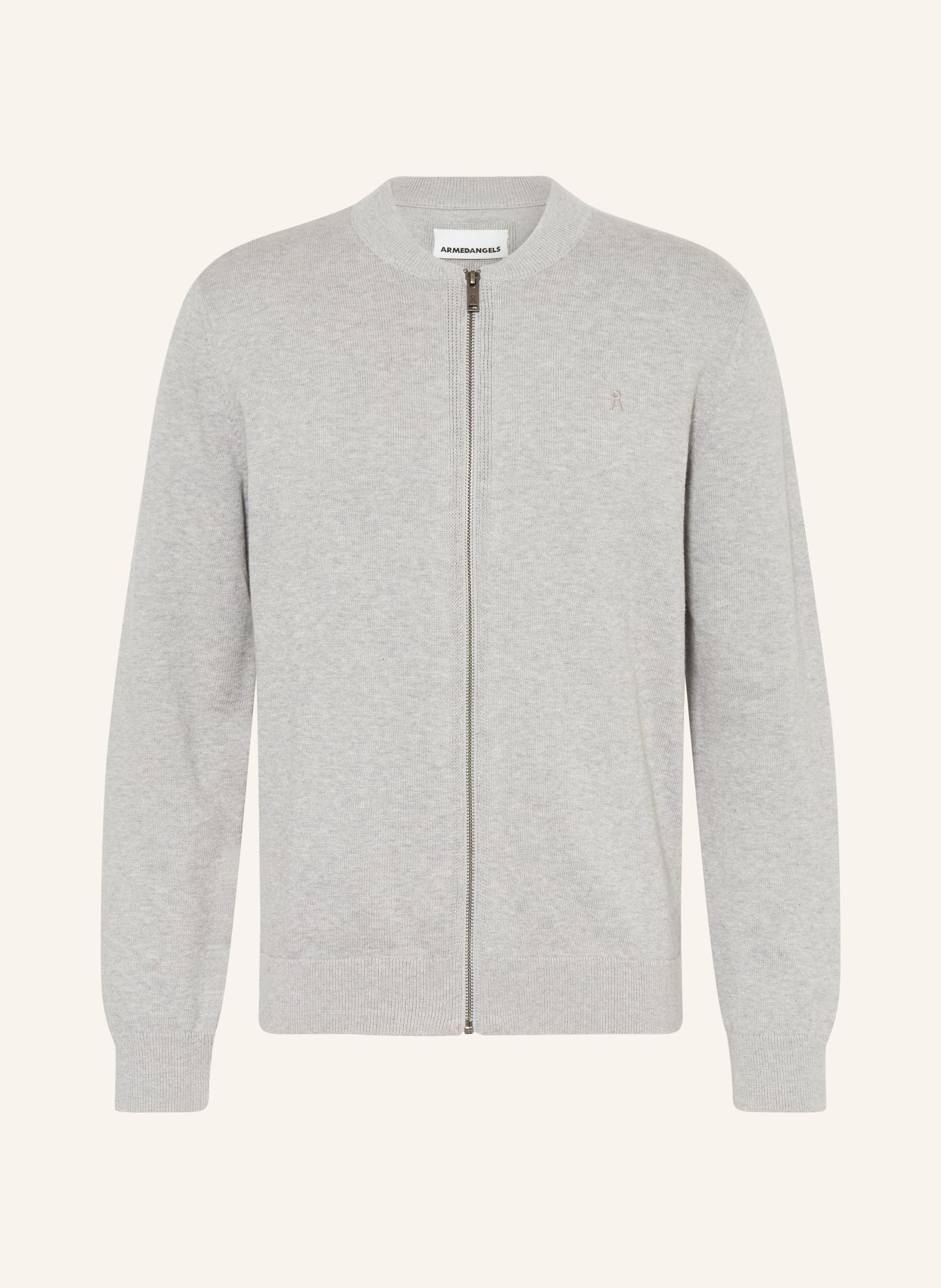 ARMEDANGELS Cardigan AGAAMO: GRIS CLAIR